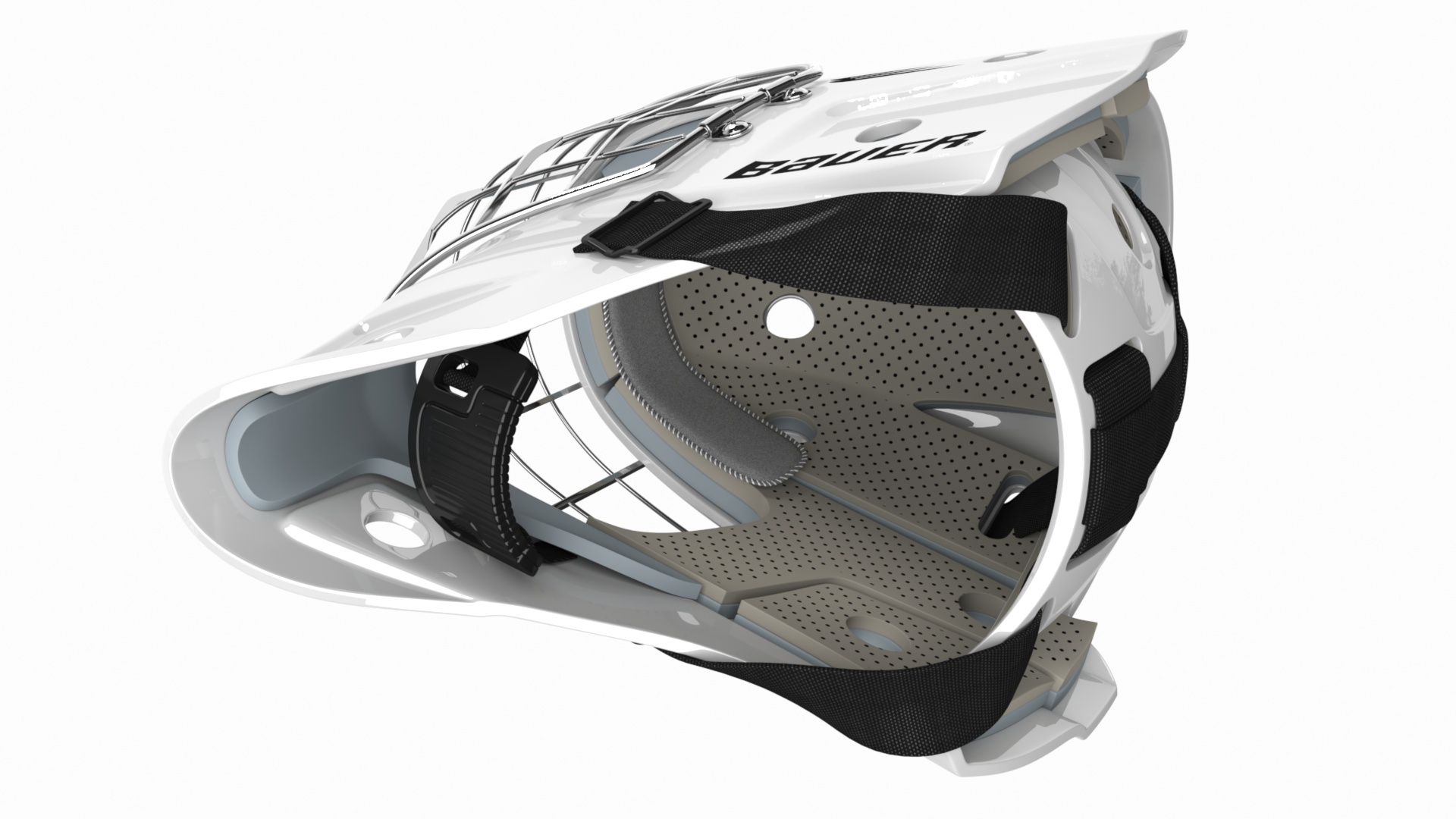 3D model Bauer Ice Hockey Goalie Helmet