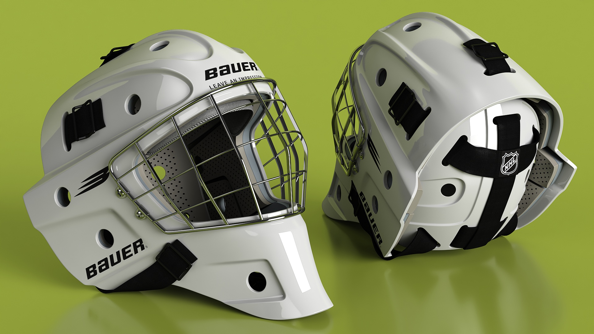 3D model Bauer Ice Hockey Goalie Helmet