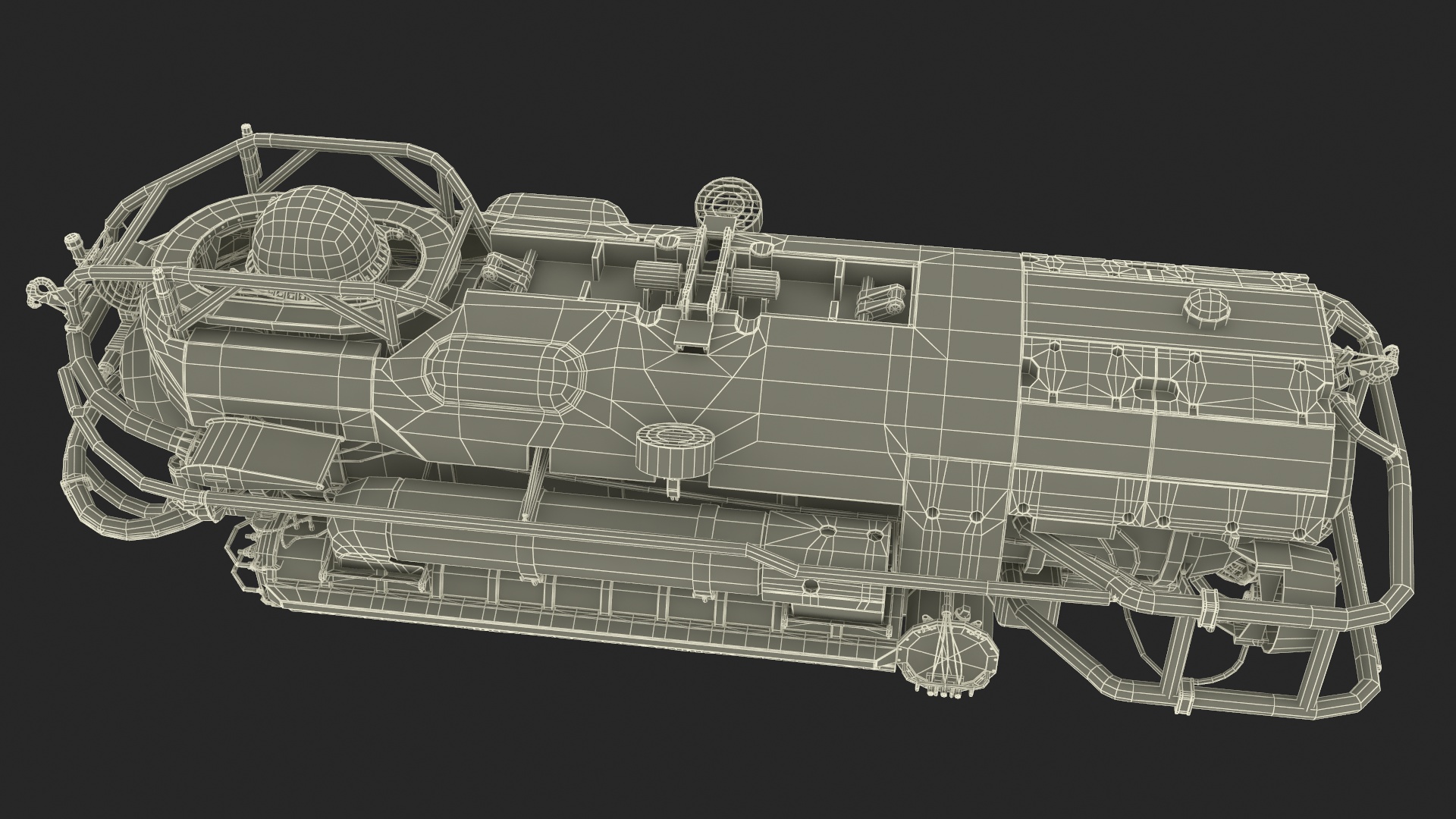 3D Rescue Submarine Yellow model