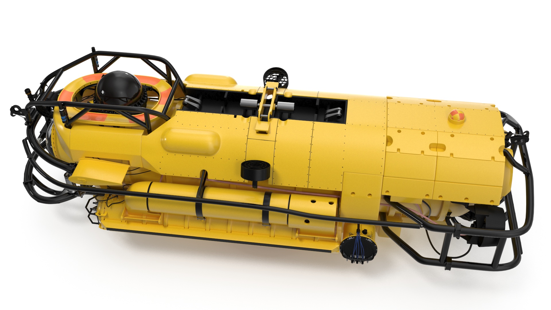3D Rescue Submarine Yellow model