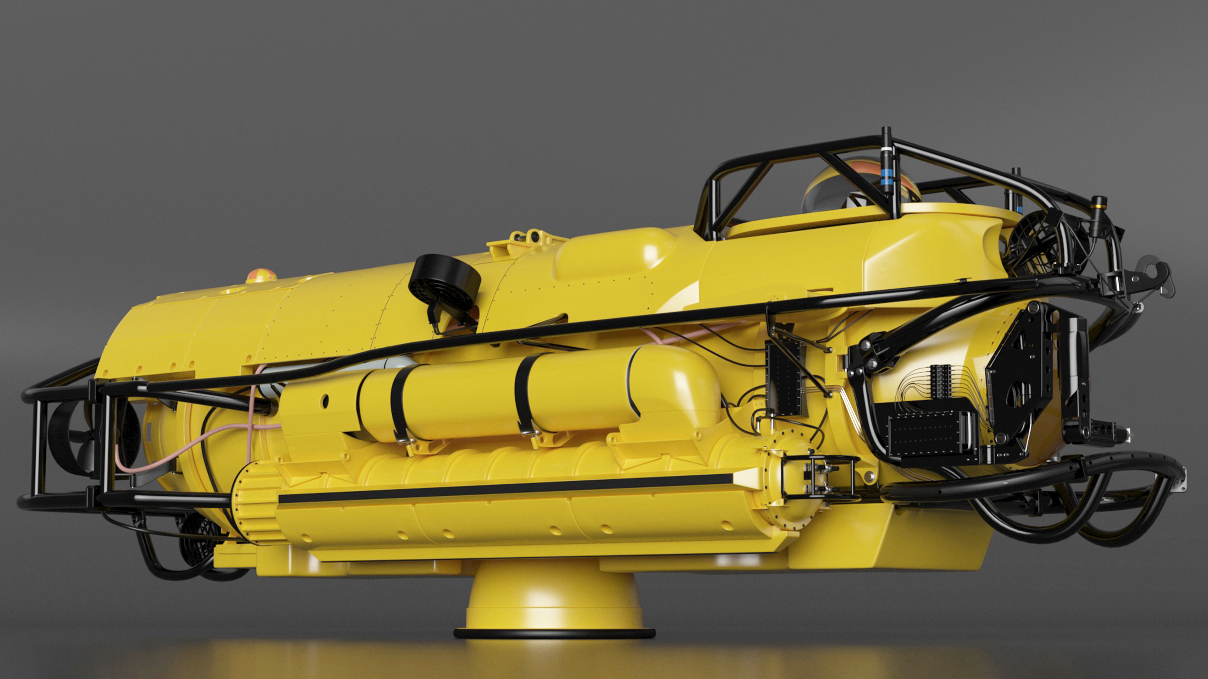 3D Rescue Submarine Yellow model