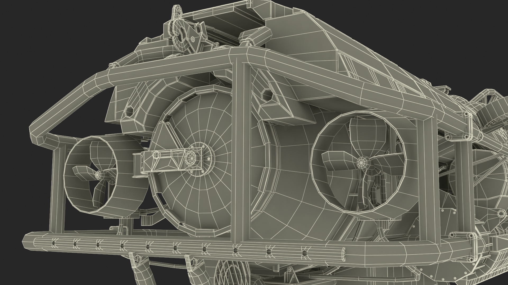 3D Rescue Submarine Yellow model