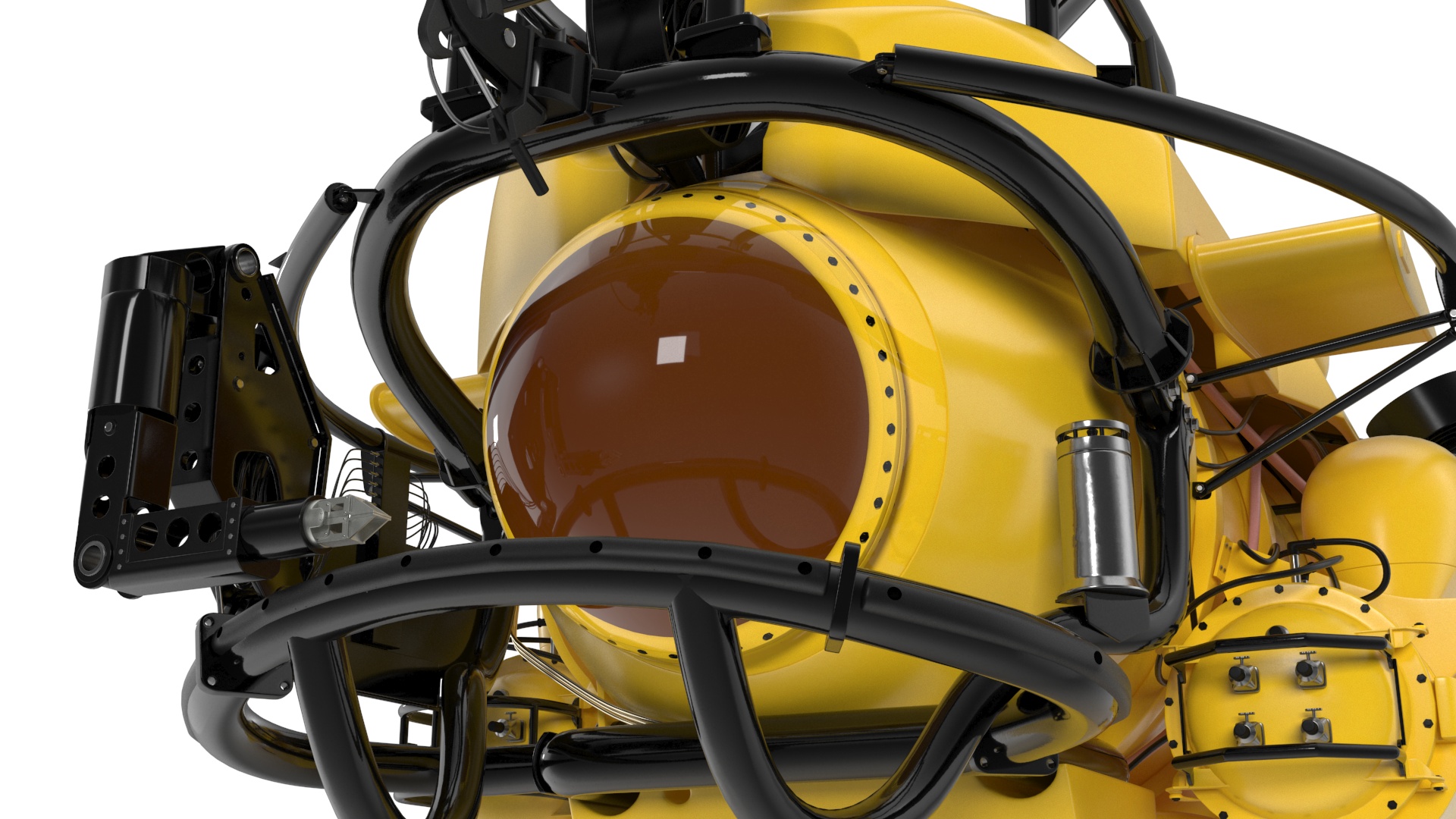 3D Rescue Submarine Yellow model