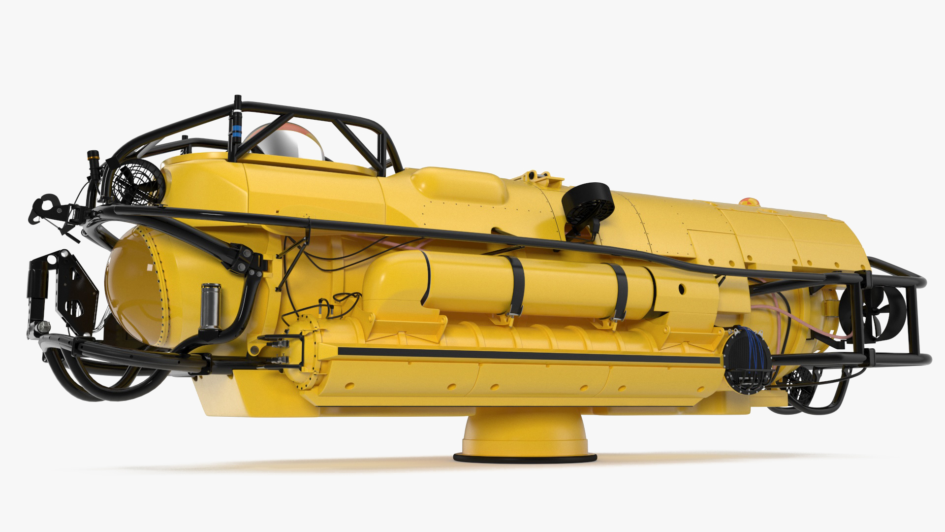 3D Rescue Submarine Yellow model