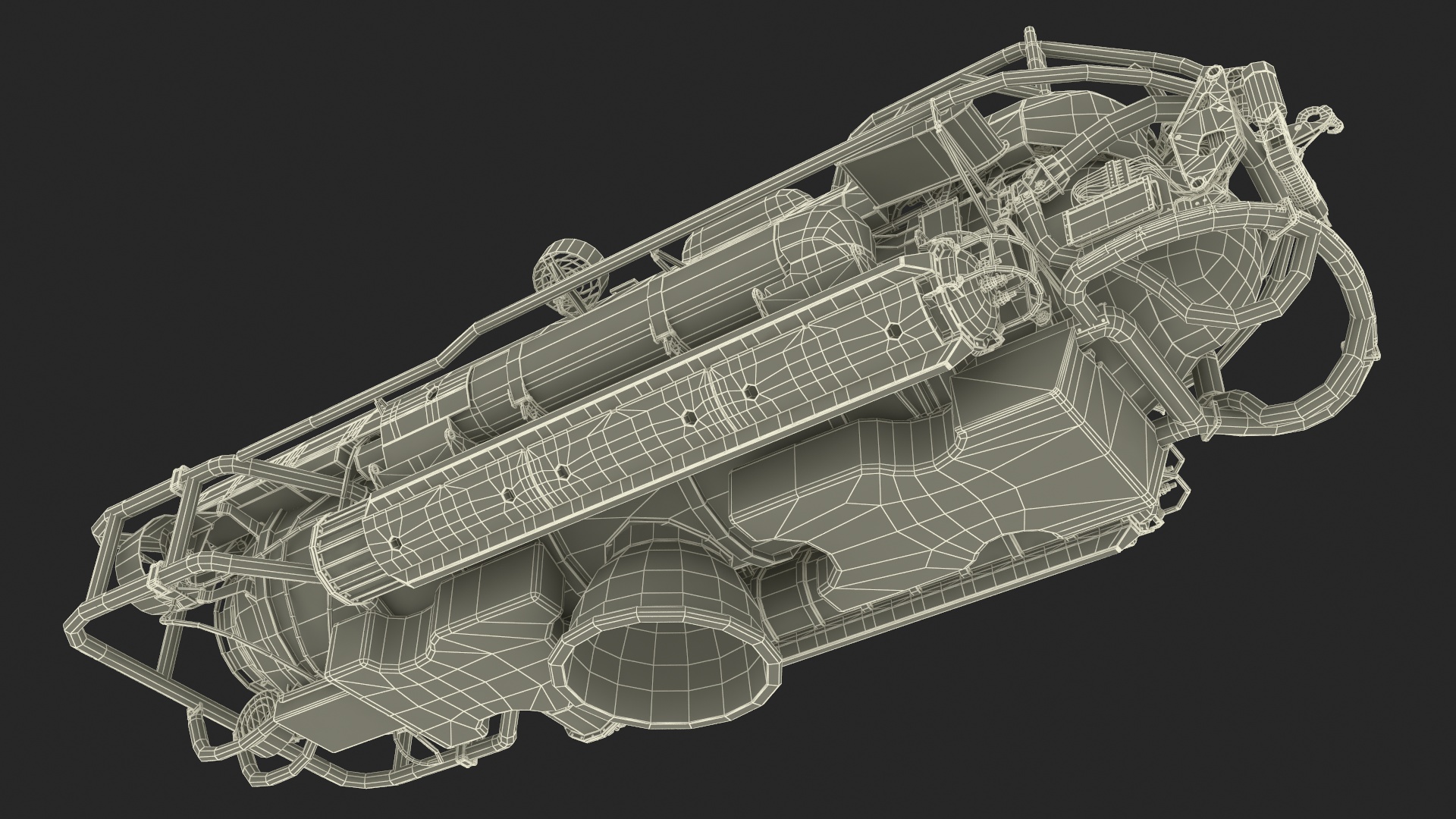 3D Rescue Submarine Yellow model