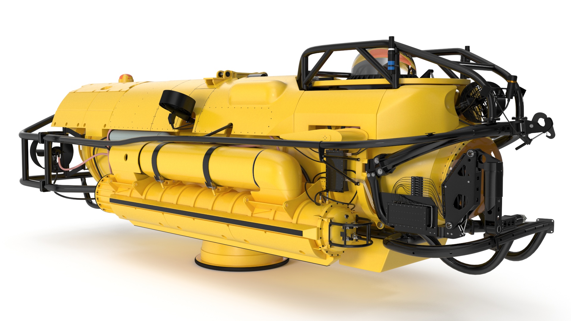 3D Rescue Submarine Yellow model