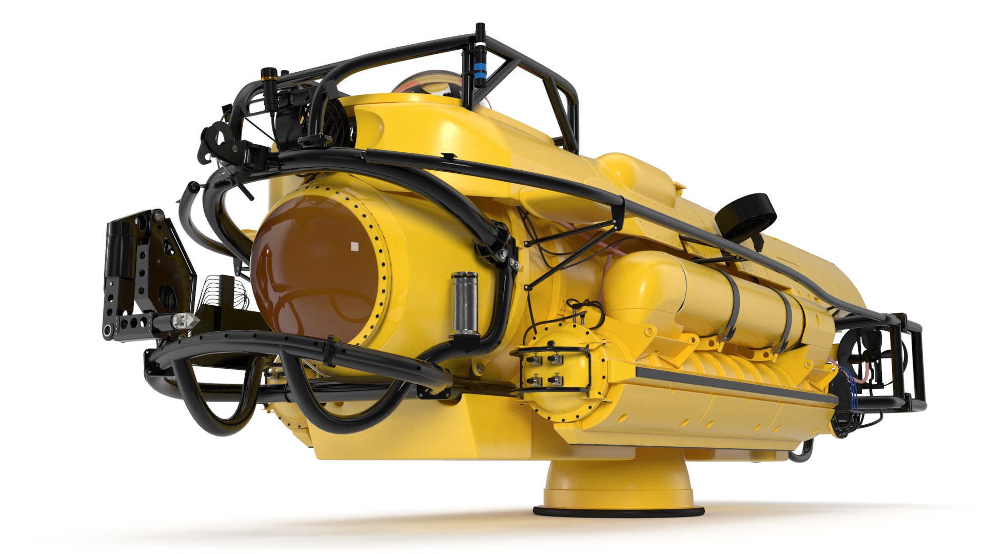 3D Rescue Submarine Yellow model