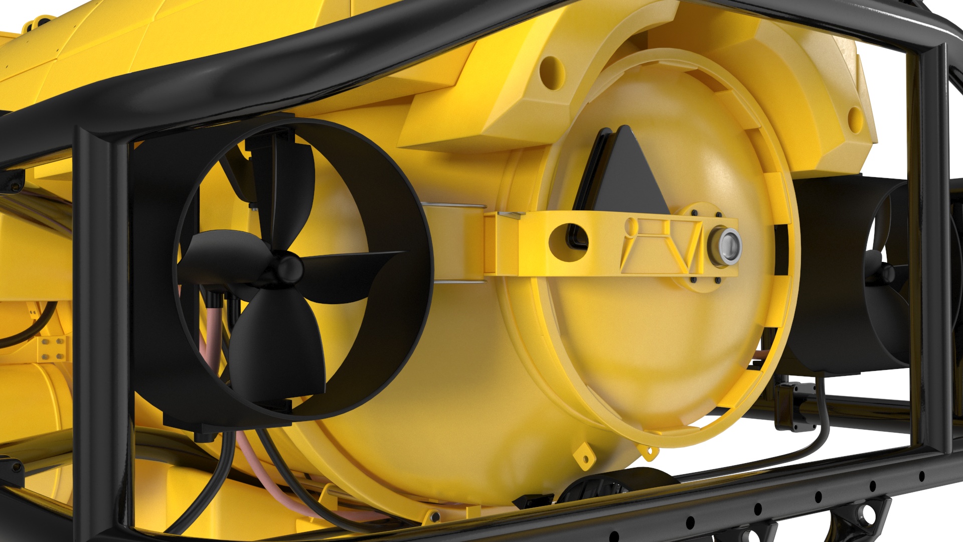 3D Rescue Submarine Yellow model