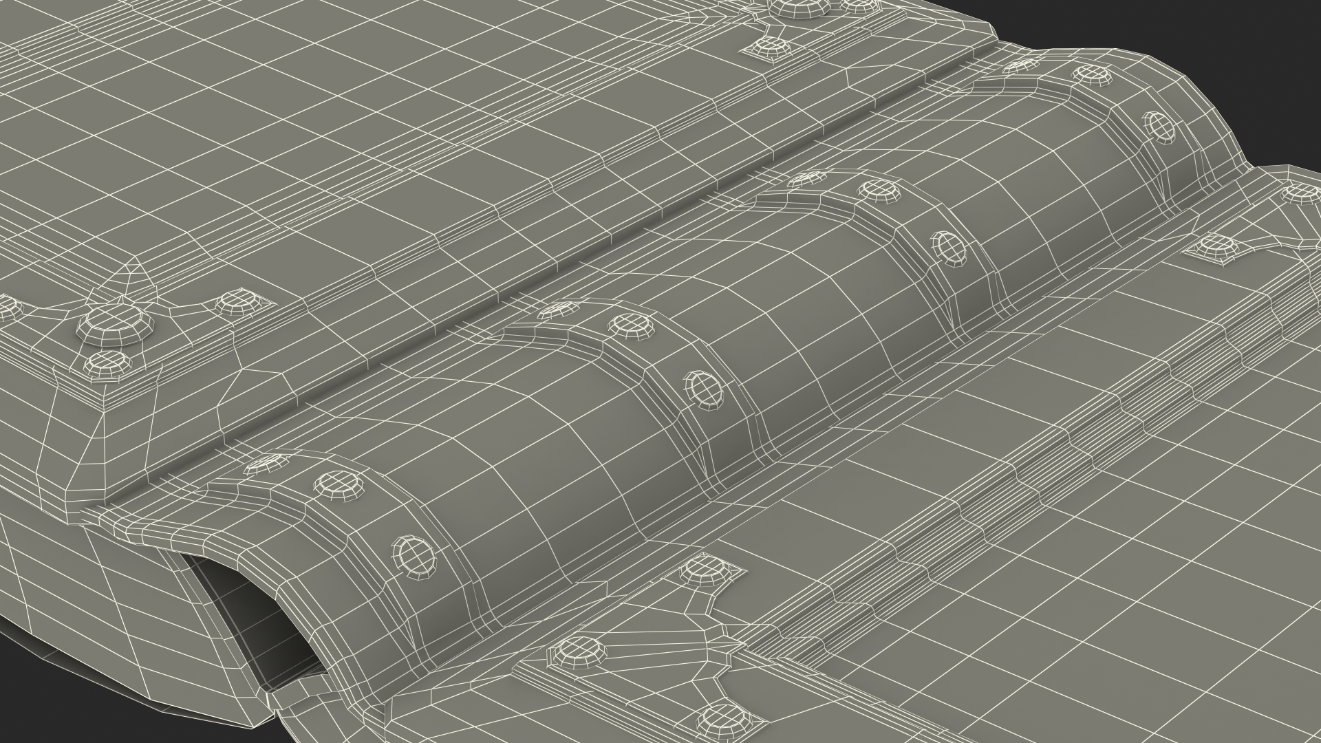 Old Ornate Open Book Black Leather 3D model