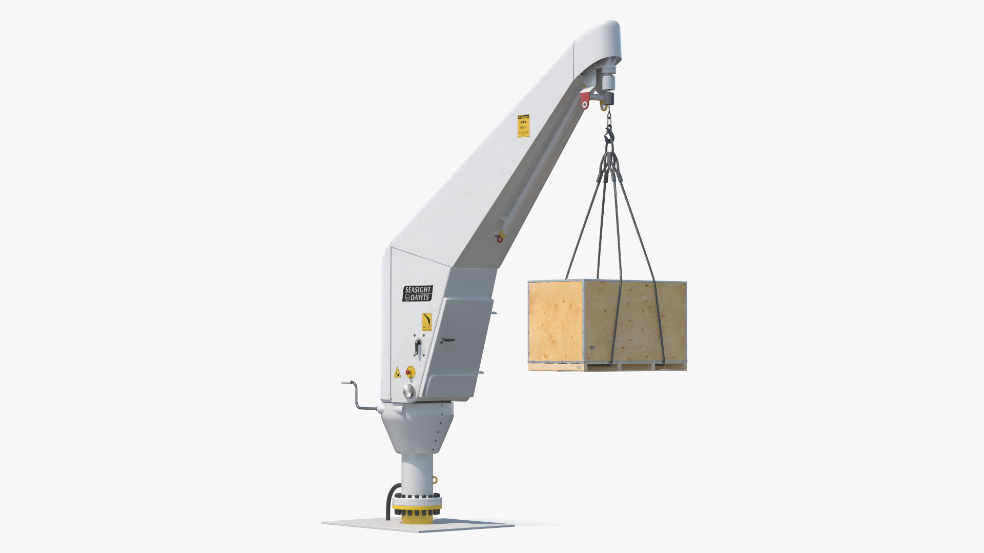 3D Seasight Davits Crane with Load