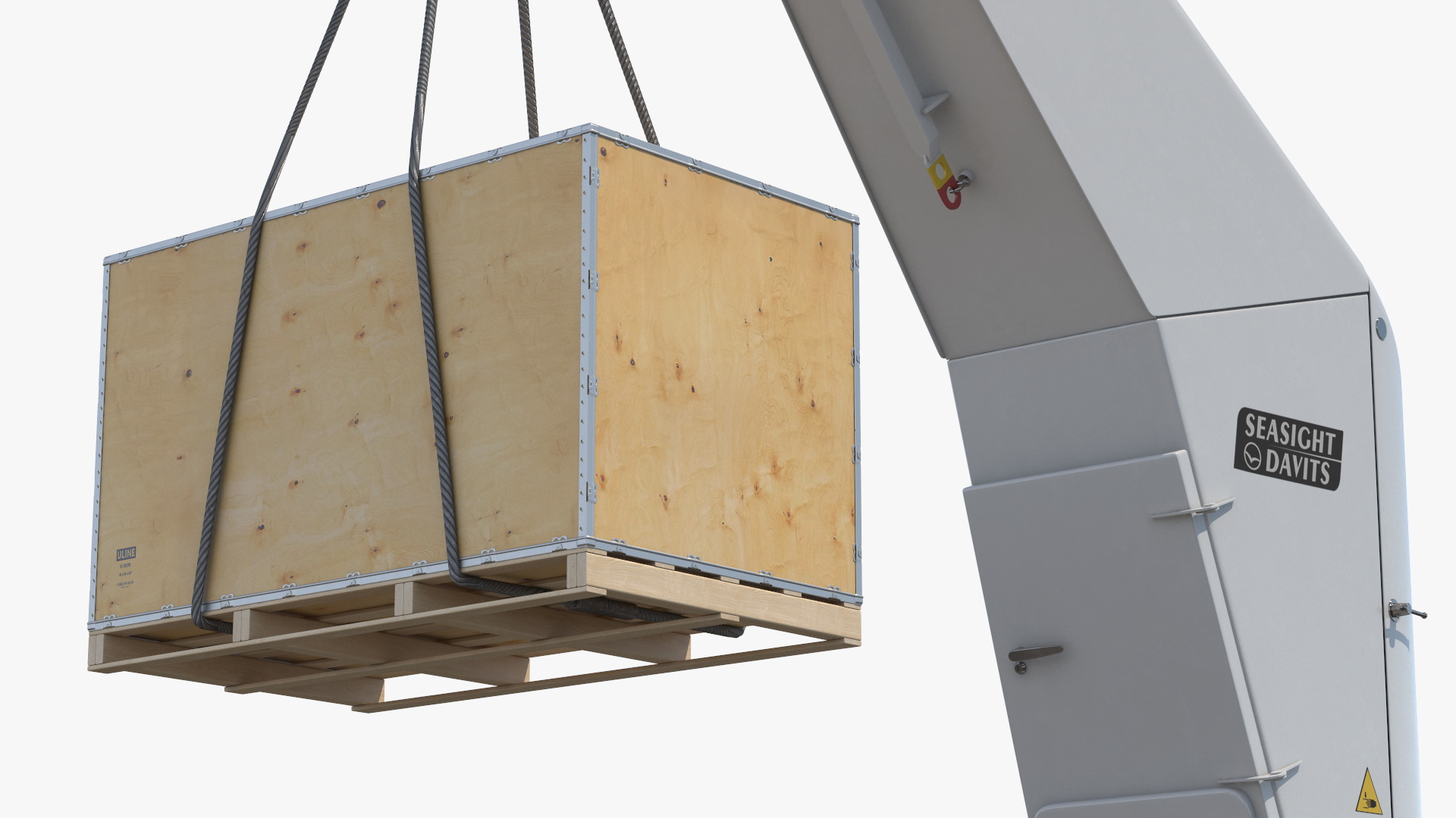 3D Seasight Davits Crane with Load