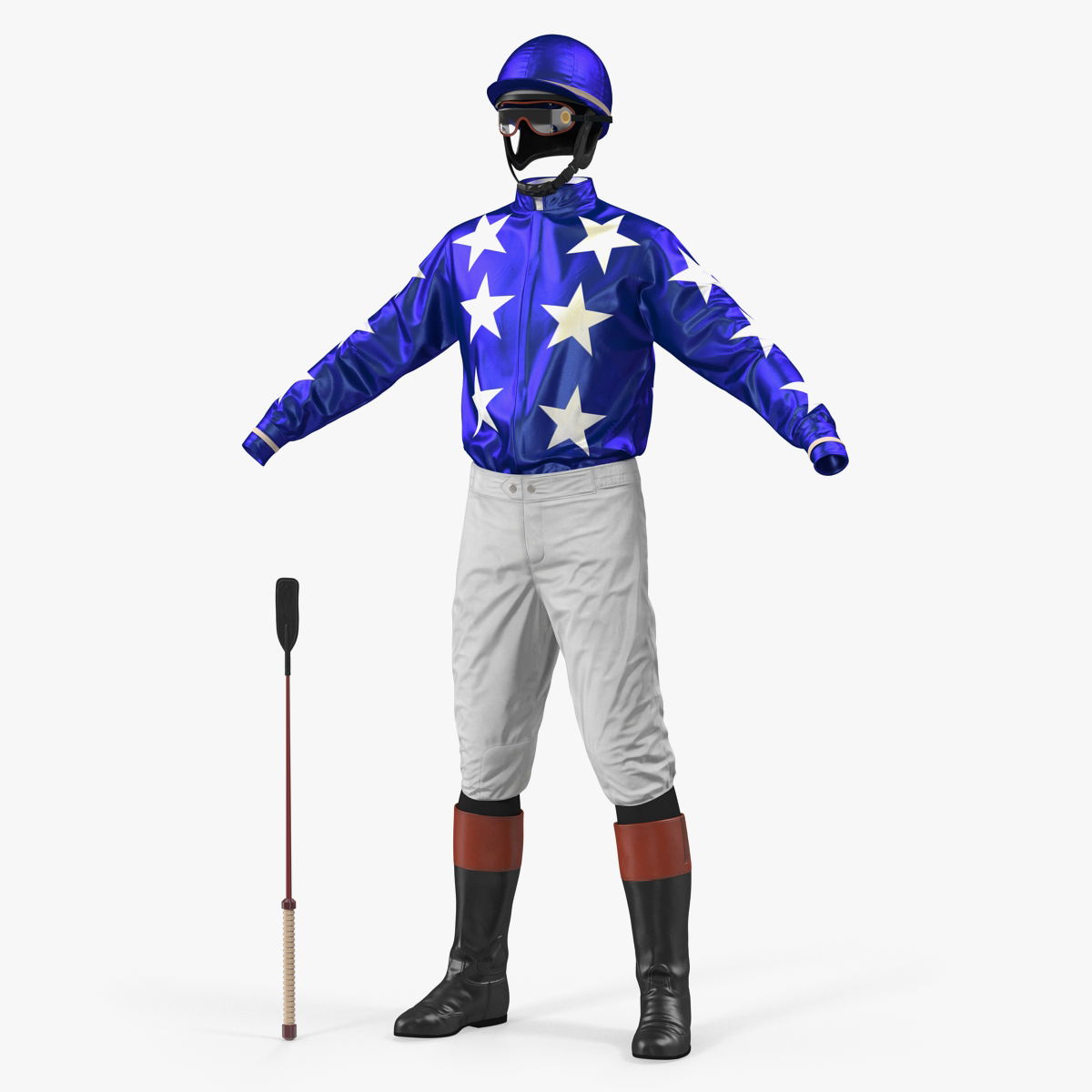 Horse Jockey Costume 3D Model