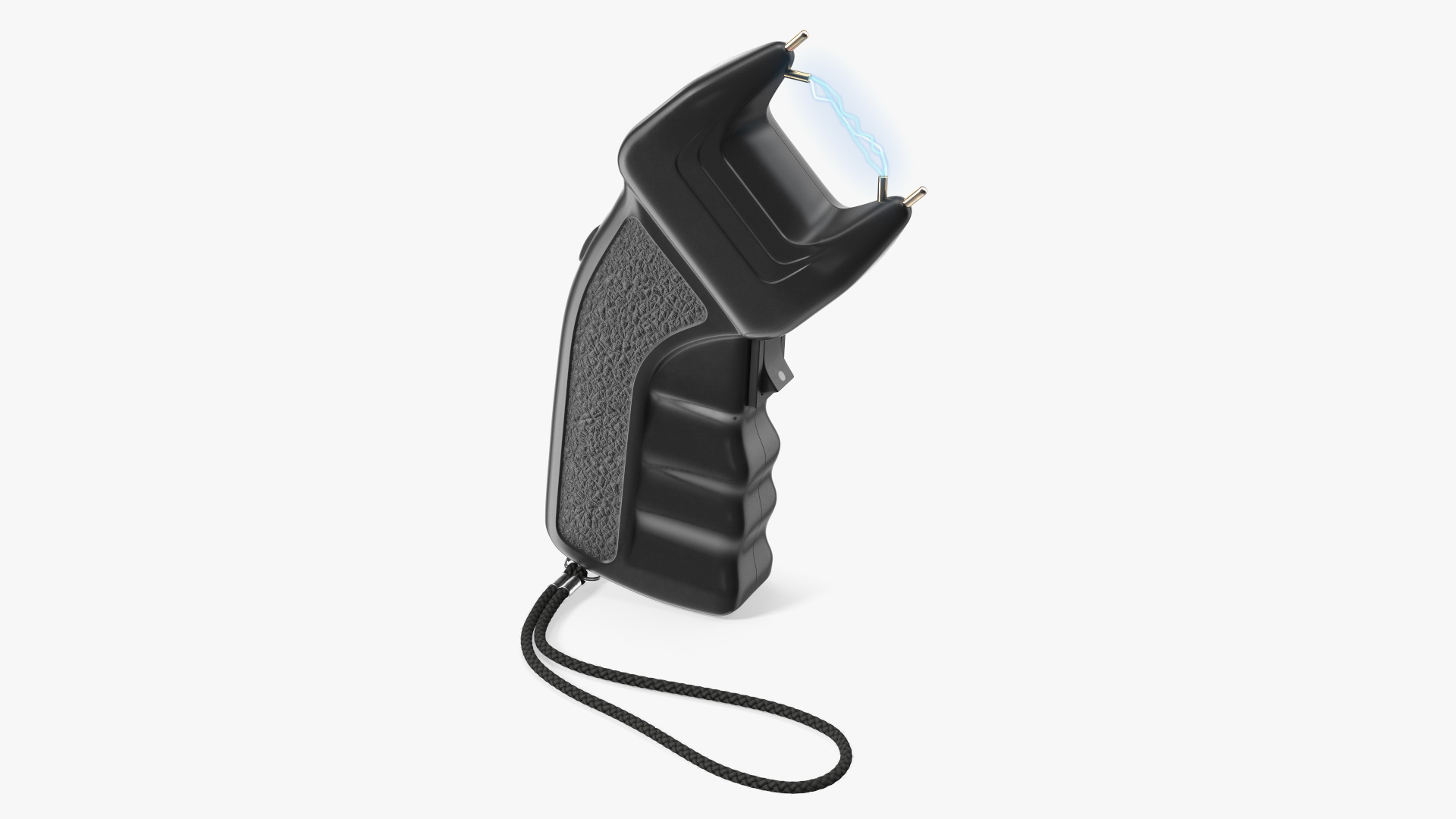 3D Professional Stun Gun with Electrical Charge Fur model