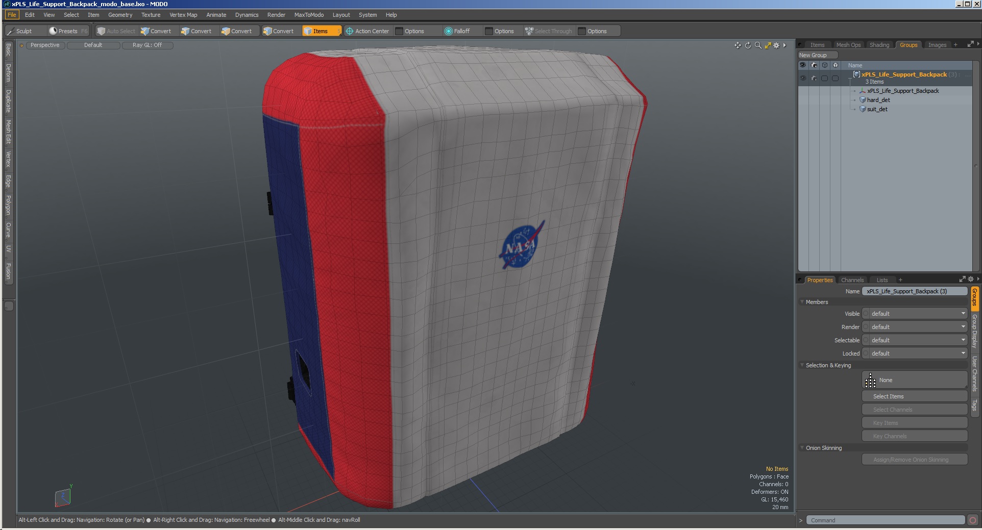 3D xPLS Life Support Backpack