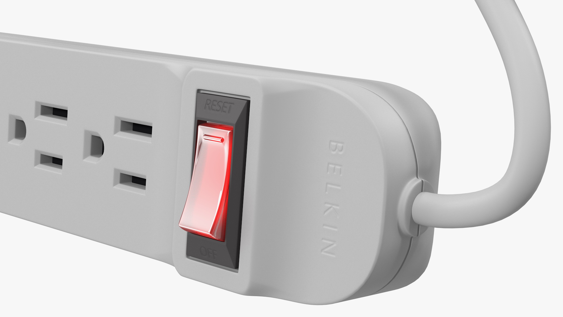 3D model Power Strip 6 Outlet