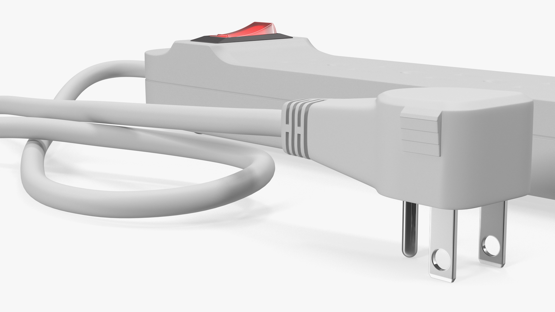 3D model Power Strip 6 Outlet