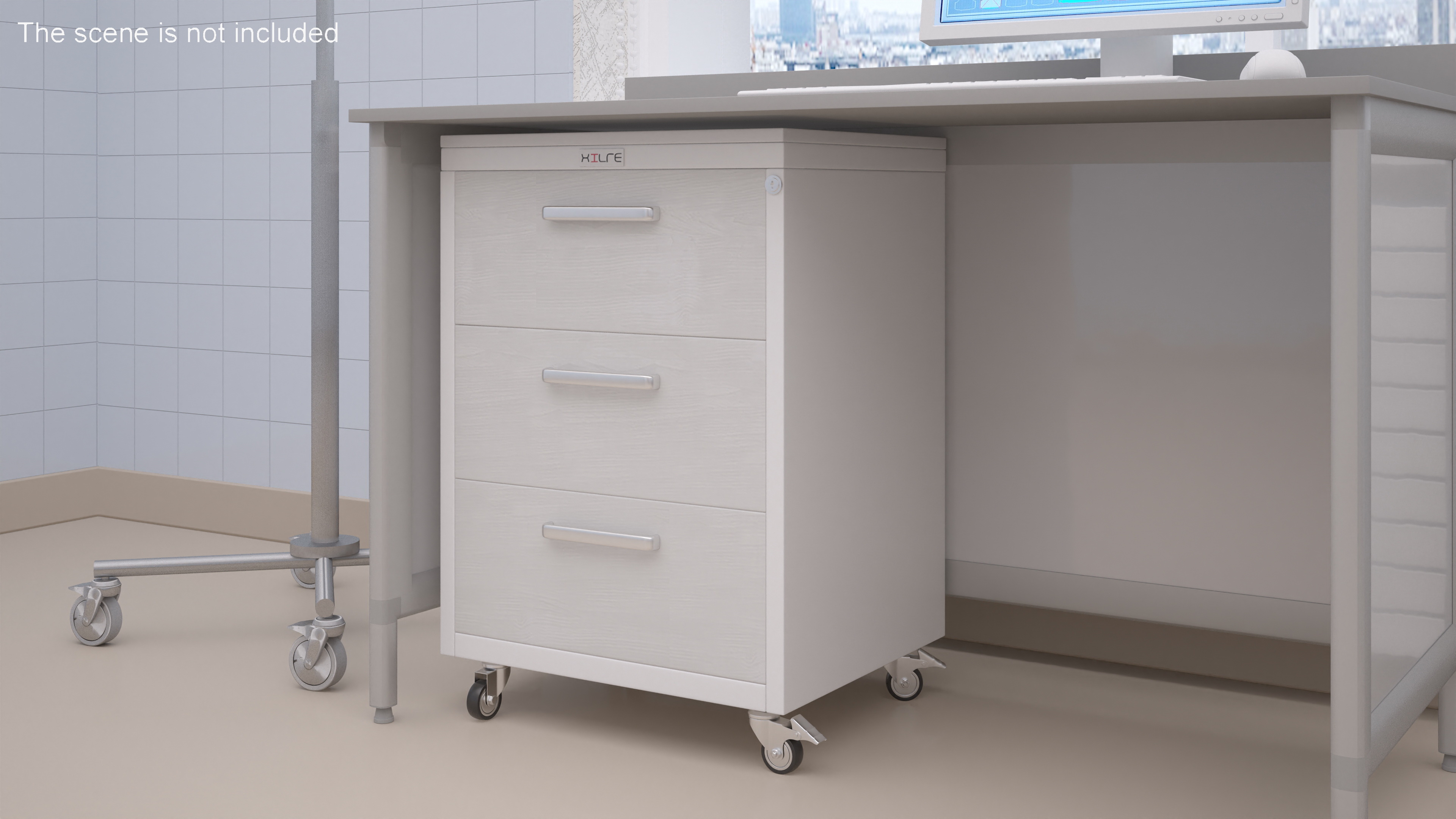 3D model Wheeled Medical Storage Locker