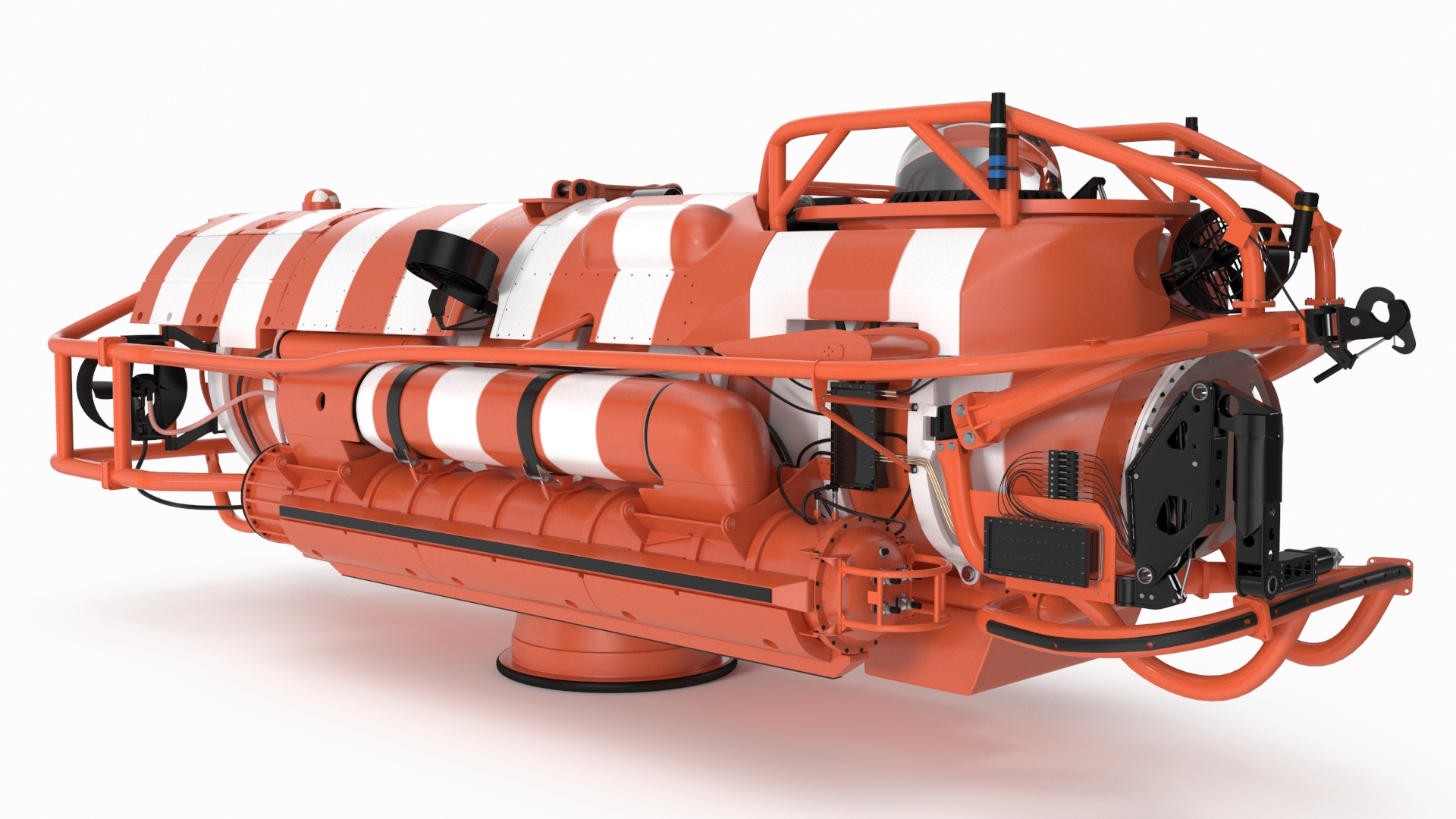 3D Rescue Submarine Orange model
