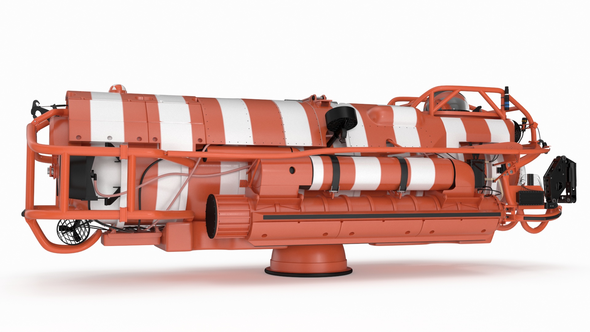 3D Rescue Submarine Orange model