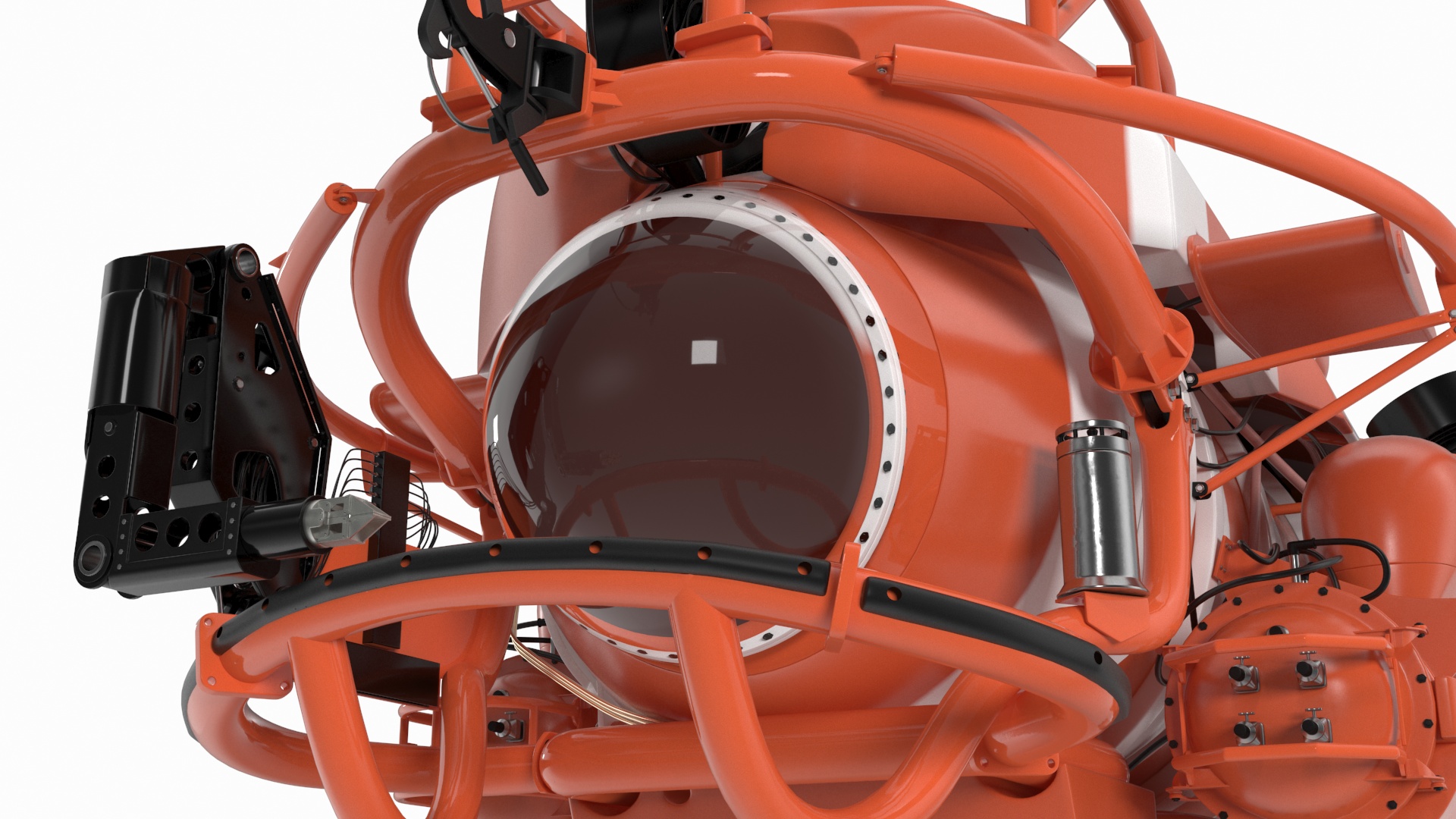 3D Rescue Submarine Orange model