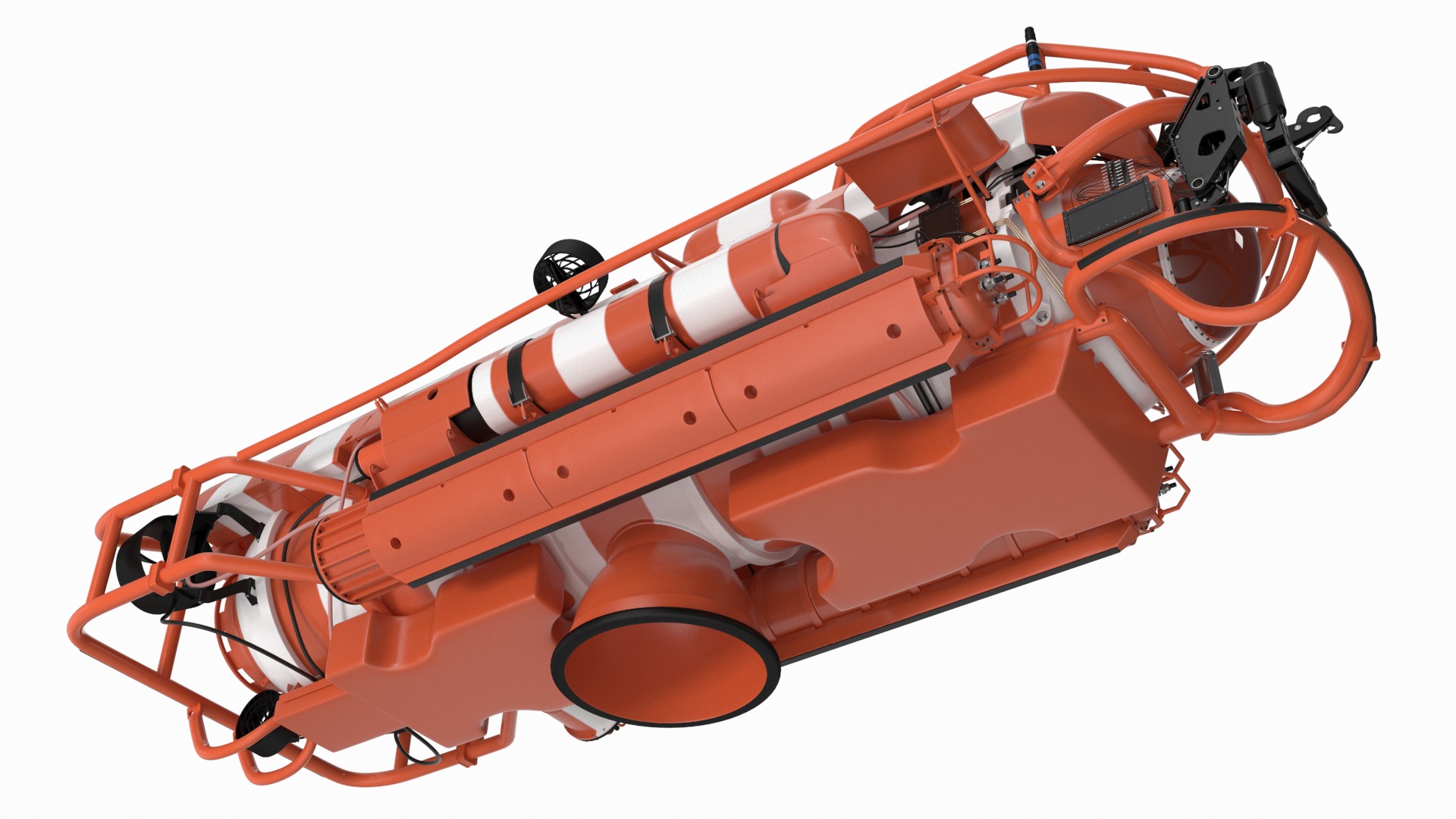 3D Rescue Submarine Orange model