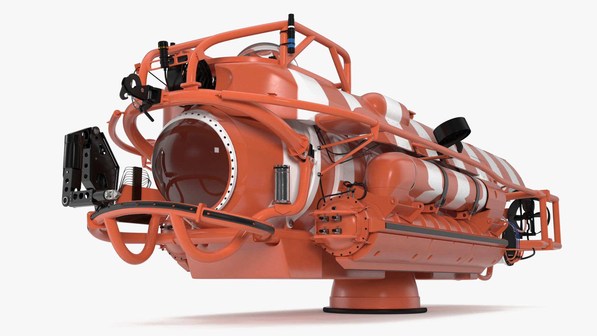 3D Rescue Submarine Orange model