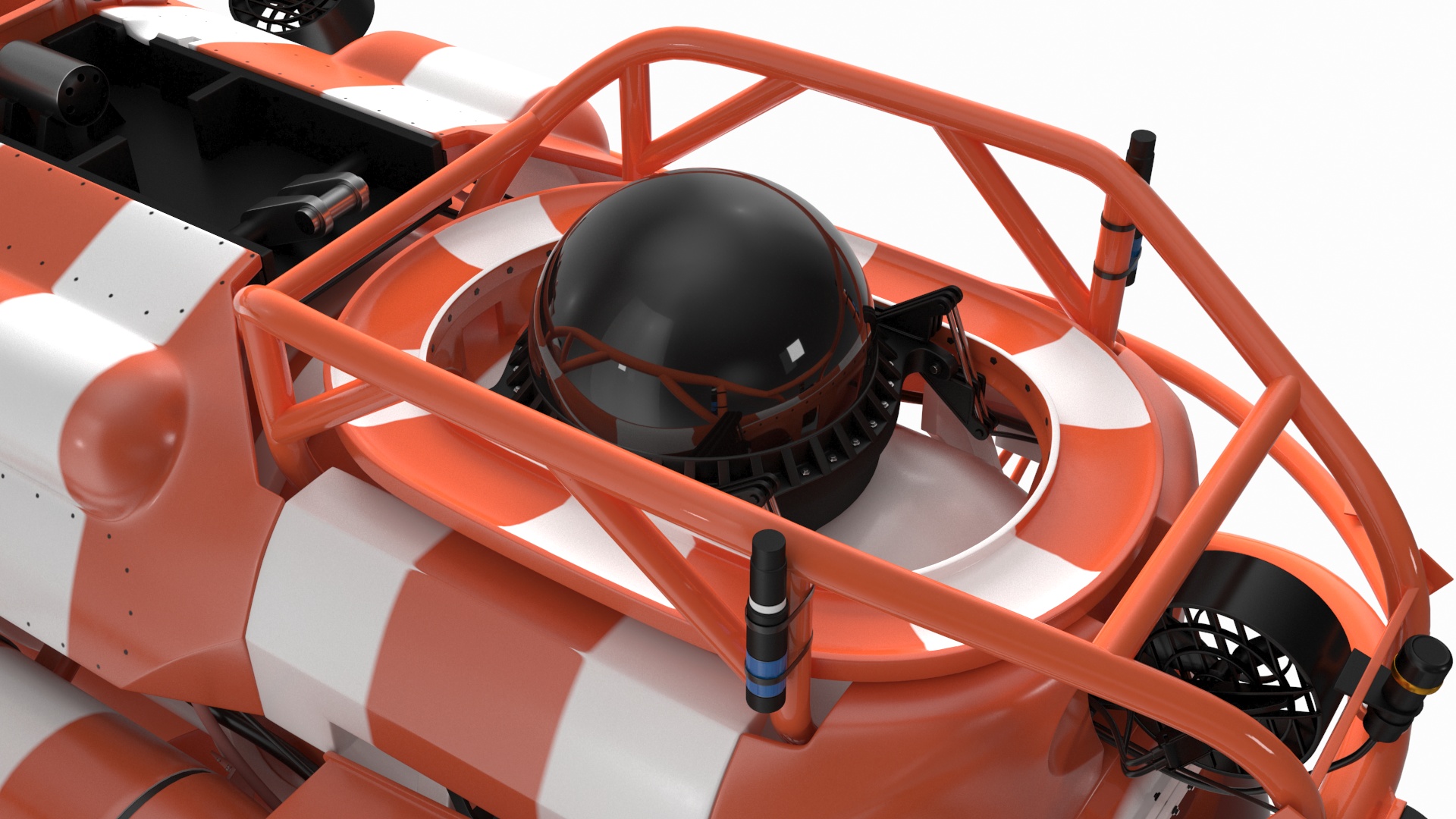 3D Rescue Submarine Orange model