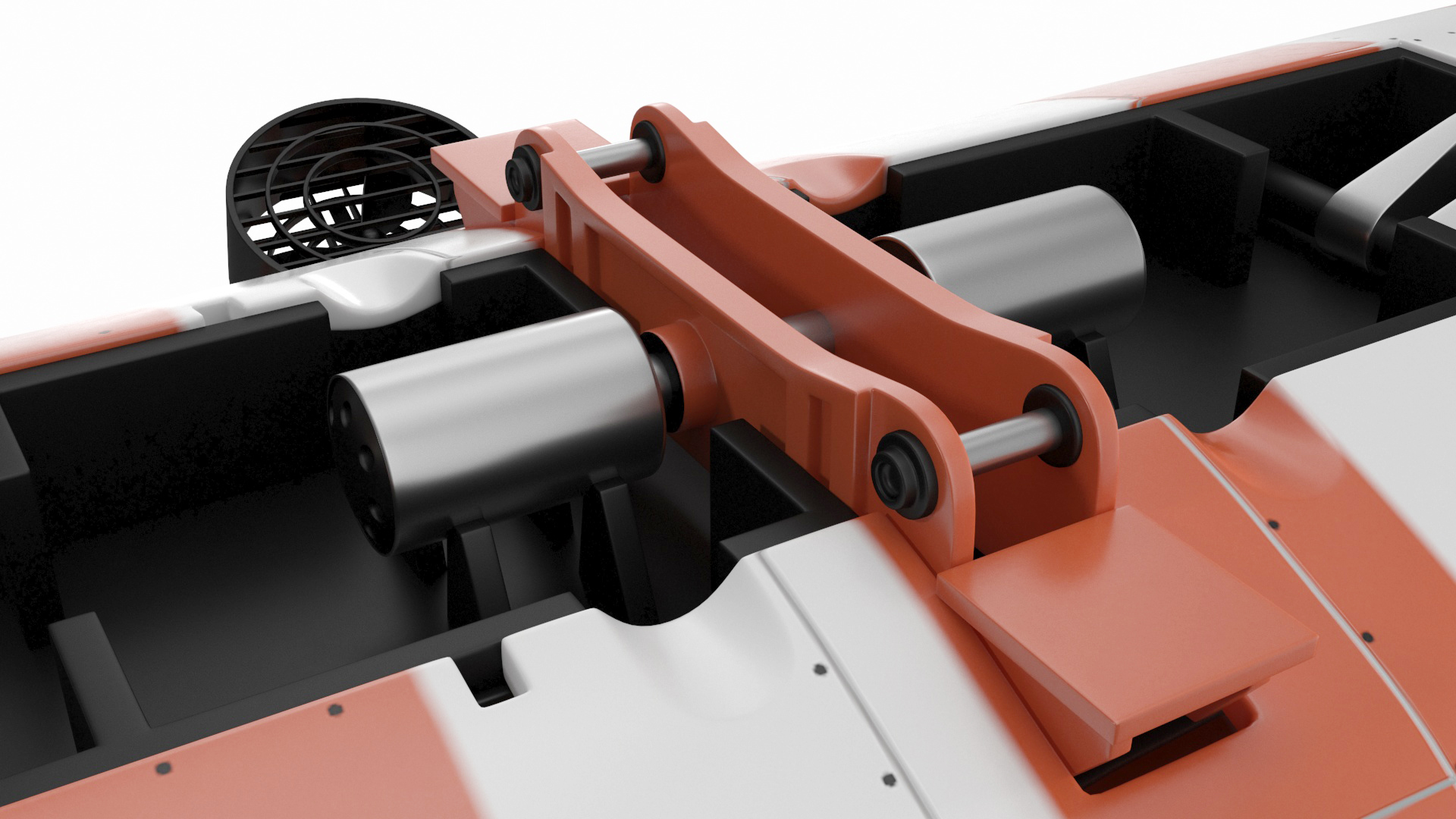 3D Rescue Submarine Orange model