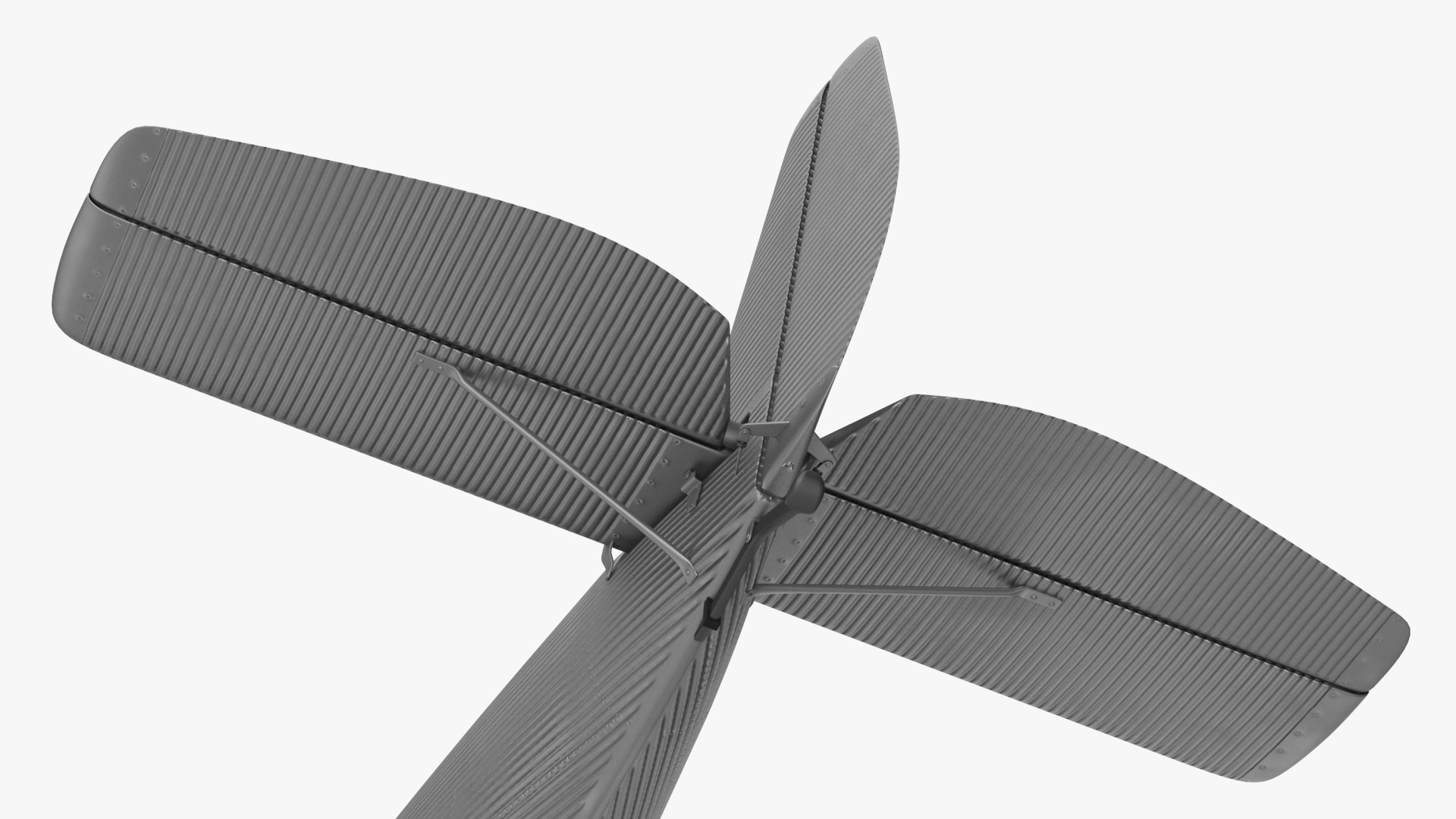 3D Vintage Propeller Aircraft