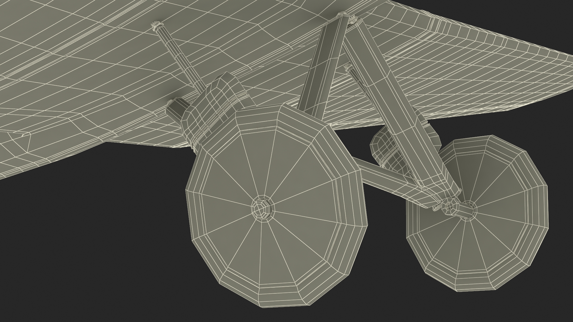 3D Vintage Propeller Aircraft