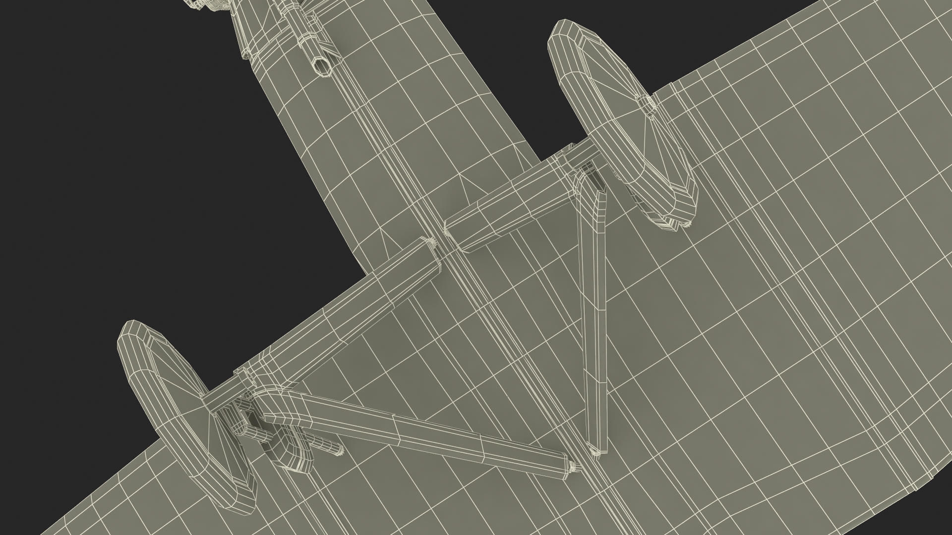 3D Vintage Propeller Aircraft