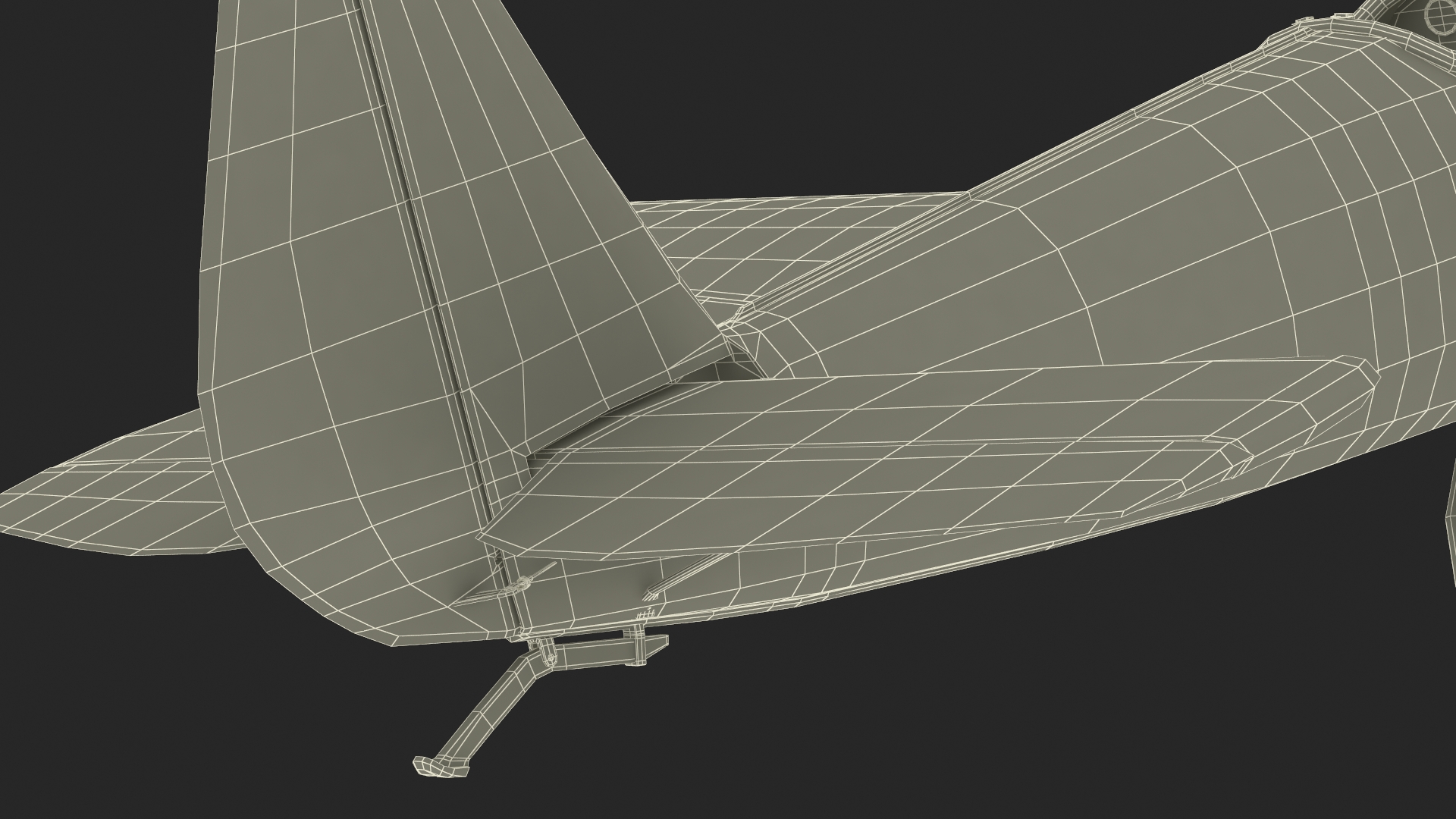 3D Vintage Propeller Aircraft
