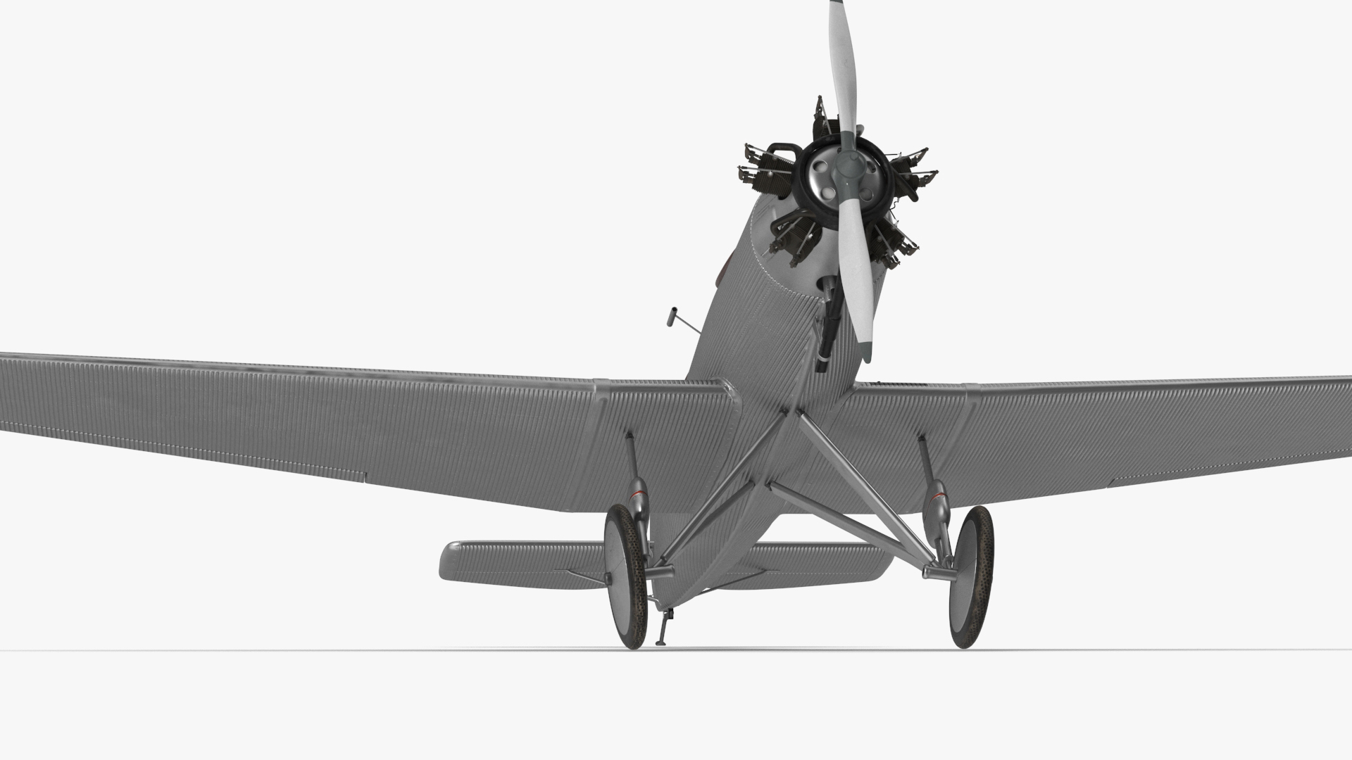 3D Vintage Propeller Aircraft