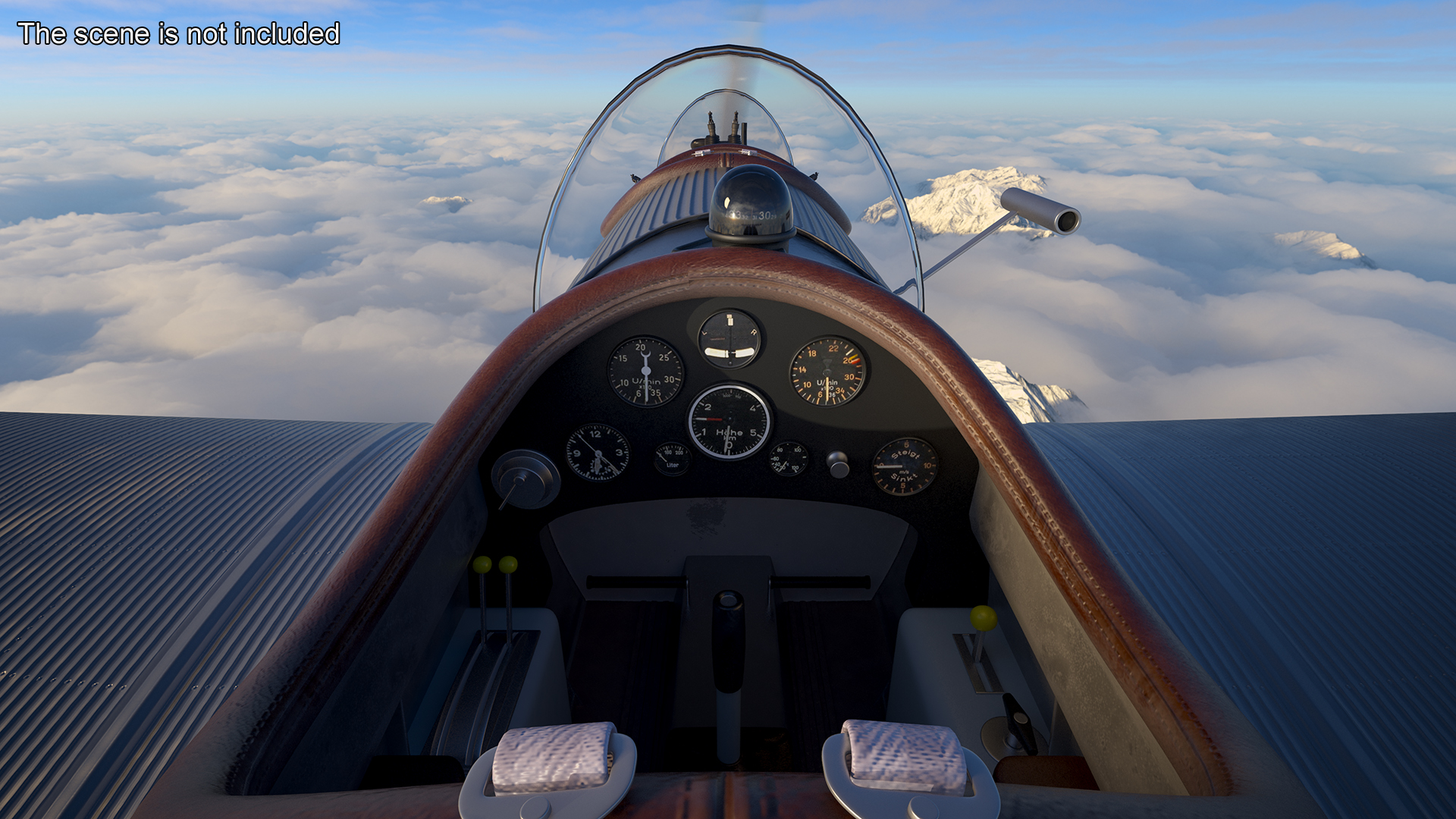 3D Vintage Propeller Aircraft
