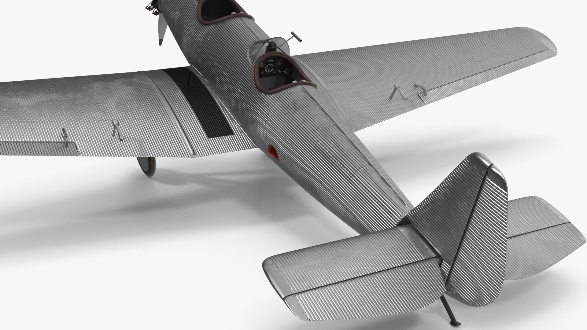 3D Vintage Propeller Aircraft
