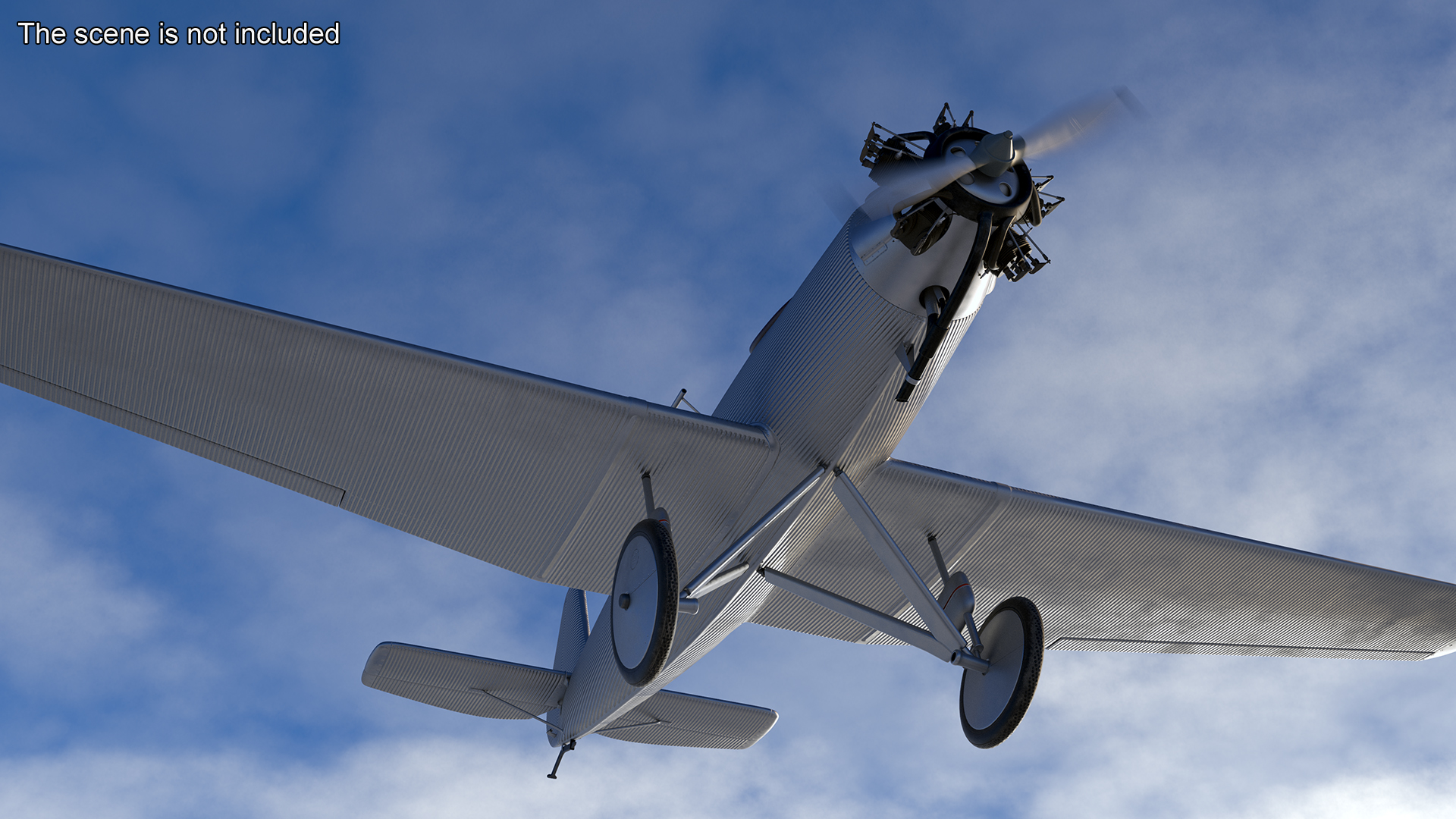 3D Vintage Propeller Aircraft