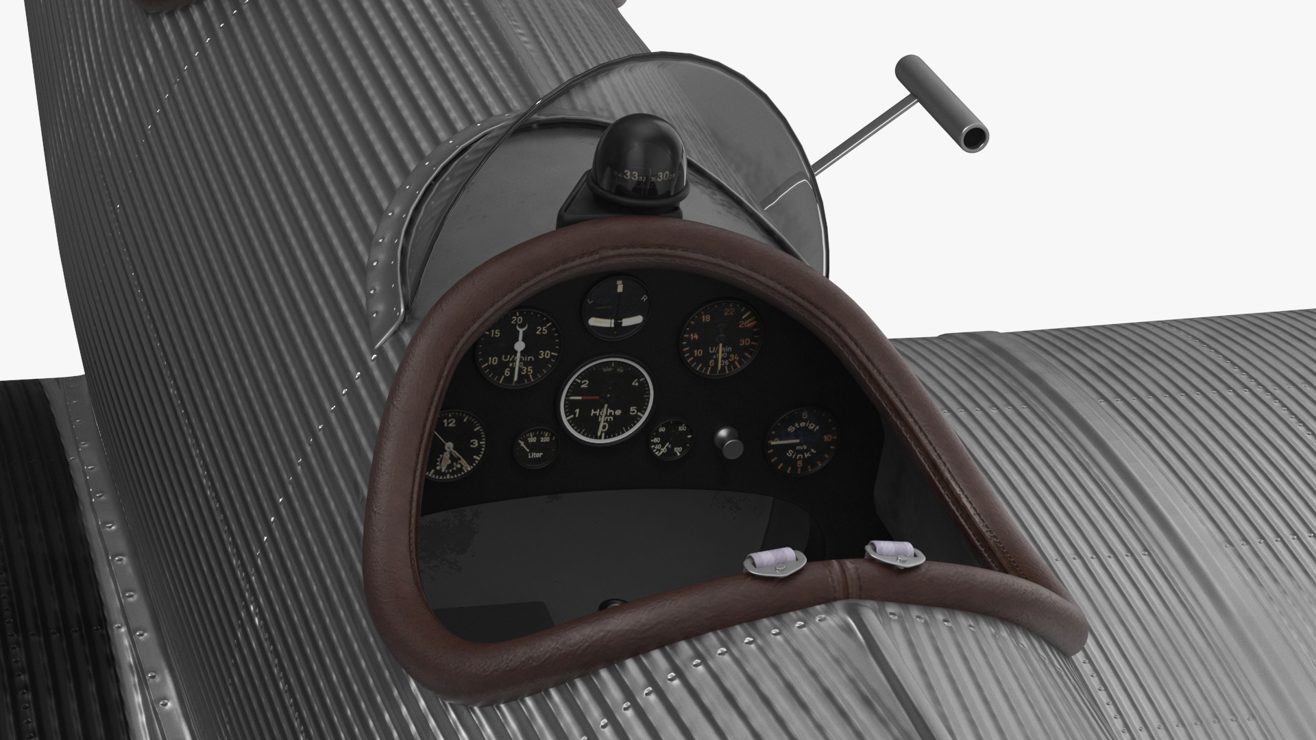3D Vintage Propeller Aircraft