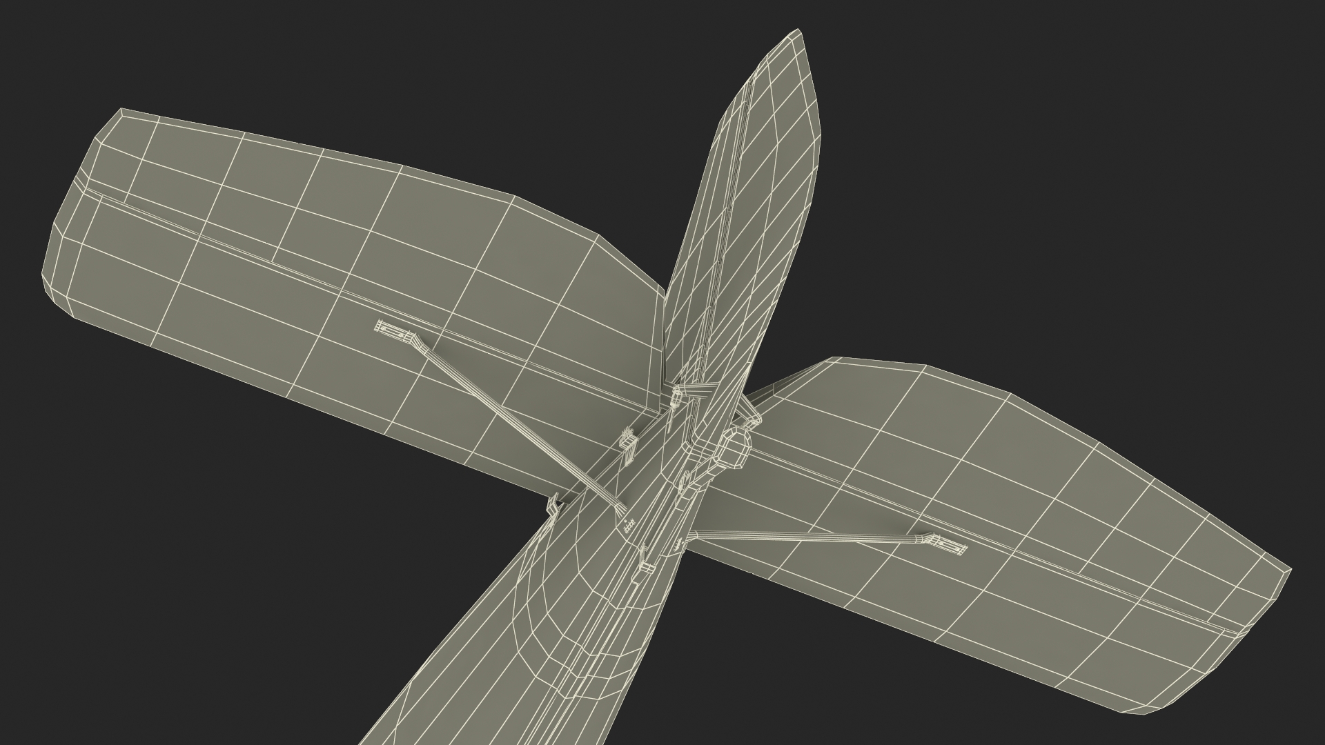 3D Vintage Propeller Aircraft