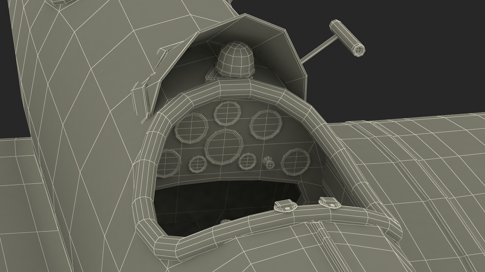 3D Vintage Propeller Aircraft
