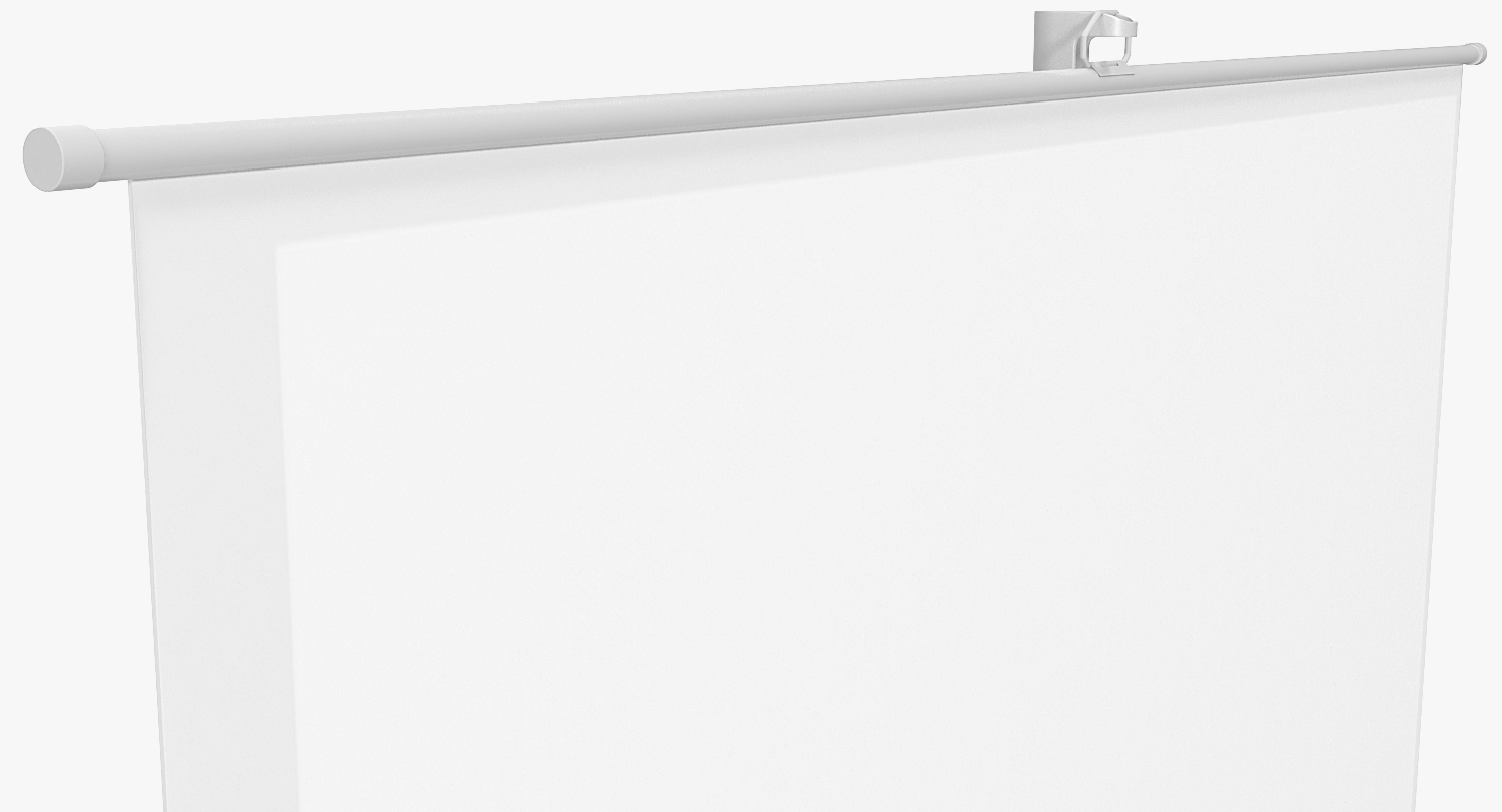 Office Tripod Projection Screen White 3D