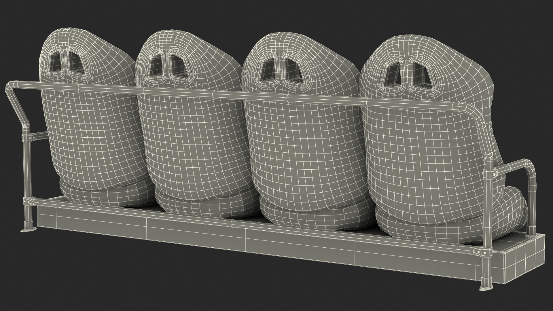 Row Seats 3D model
