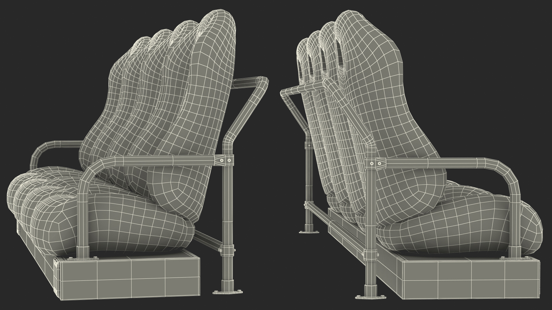 Row Seats 3D model