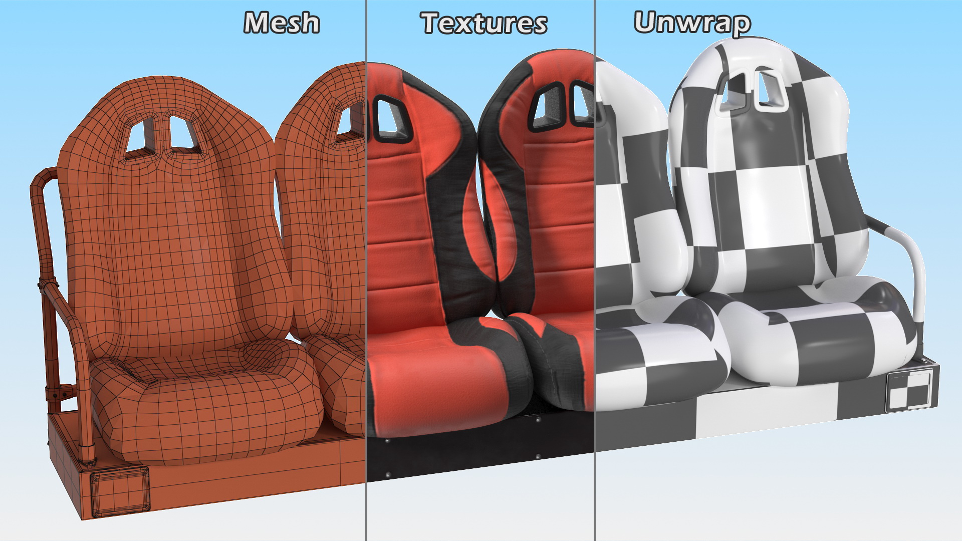 Row Seats 3D model