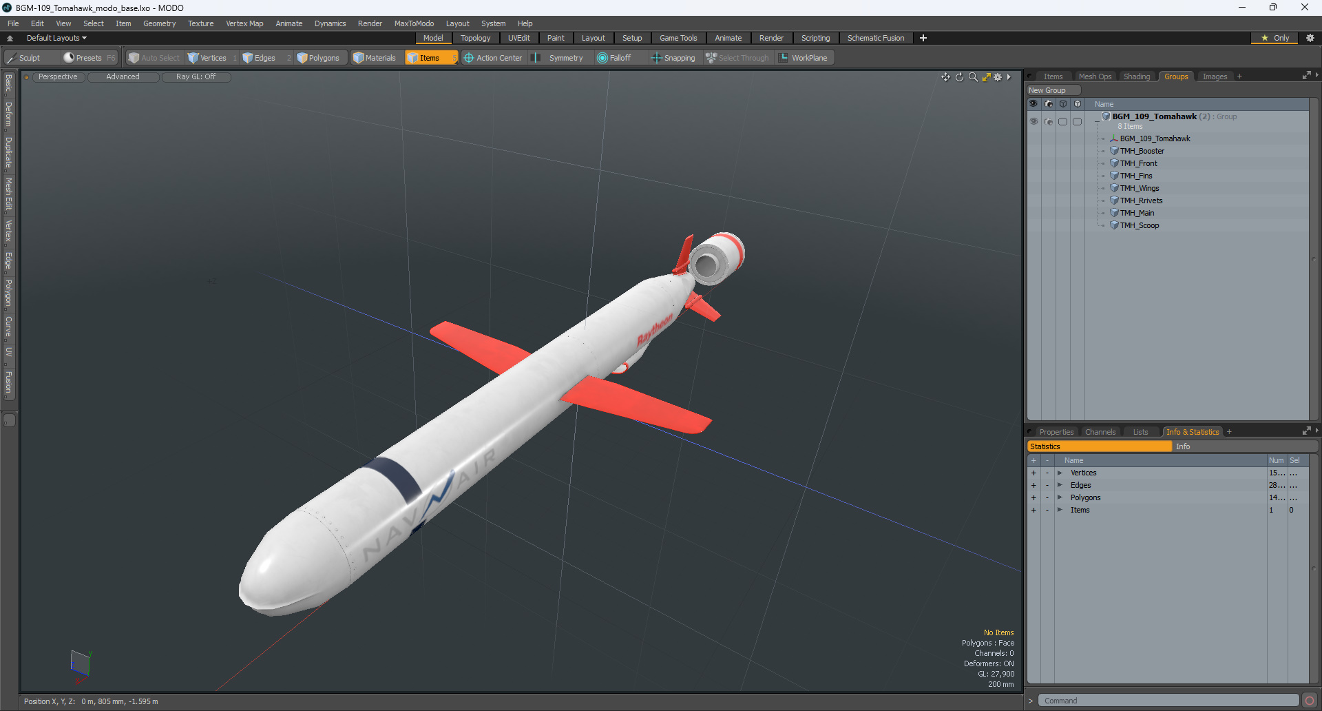 3D BGM-109 Tomahawk