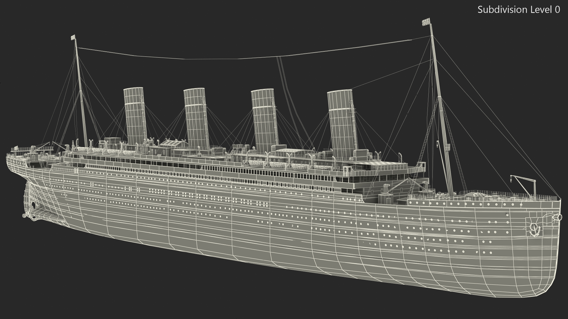 Olympic Ocean Liner 3D model