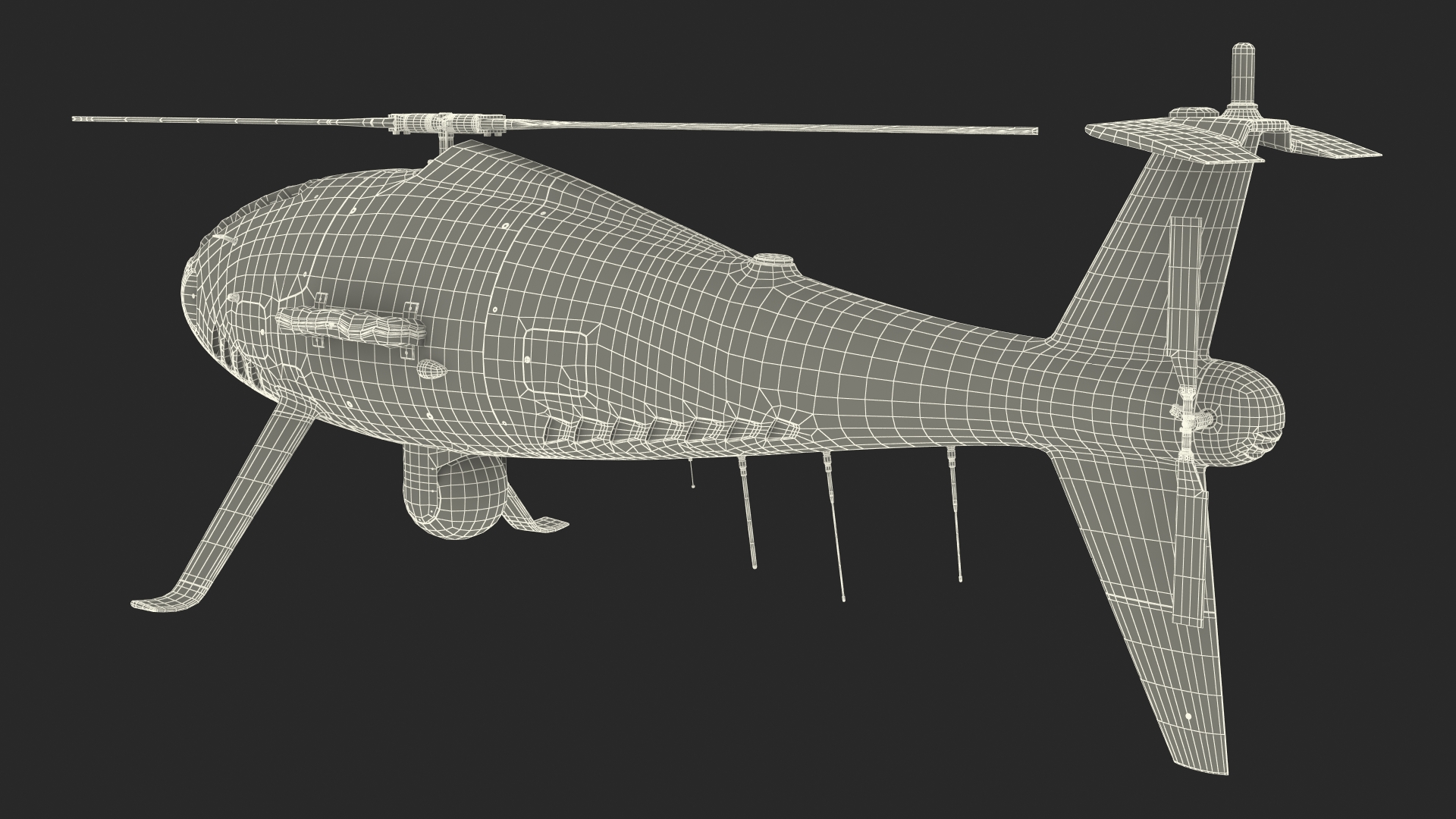 Schiebel Camcopter S100 UAV Coast Guard 3D model