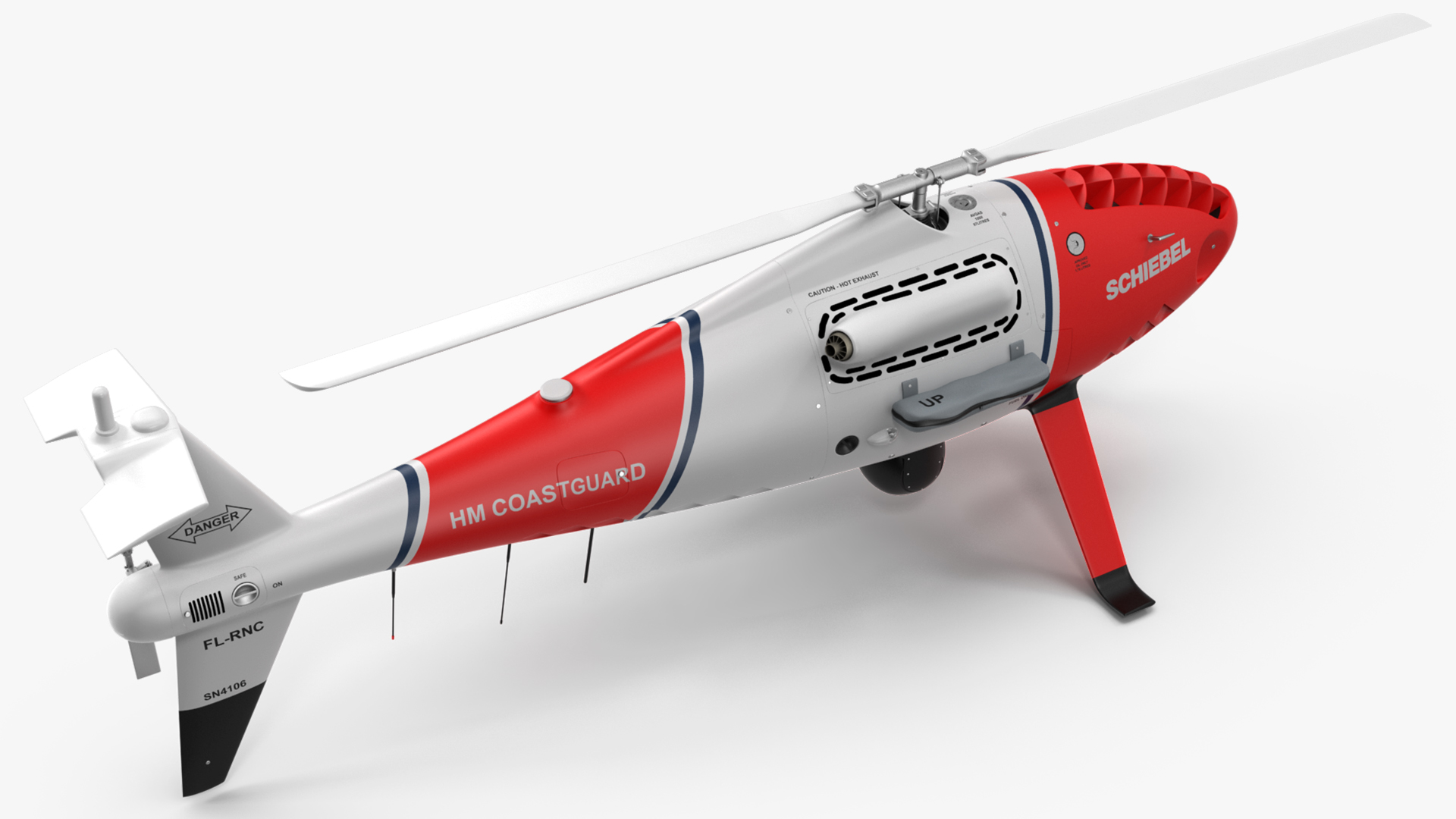 Schiebel Camcopter S100 UAV Coast Guard 3D model