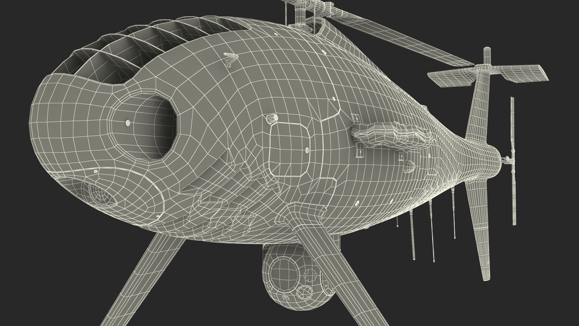 Schiebel Camcopter S100 UAV Coast Guard 3D model