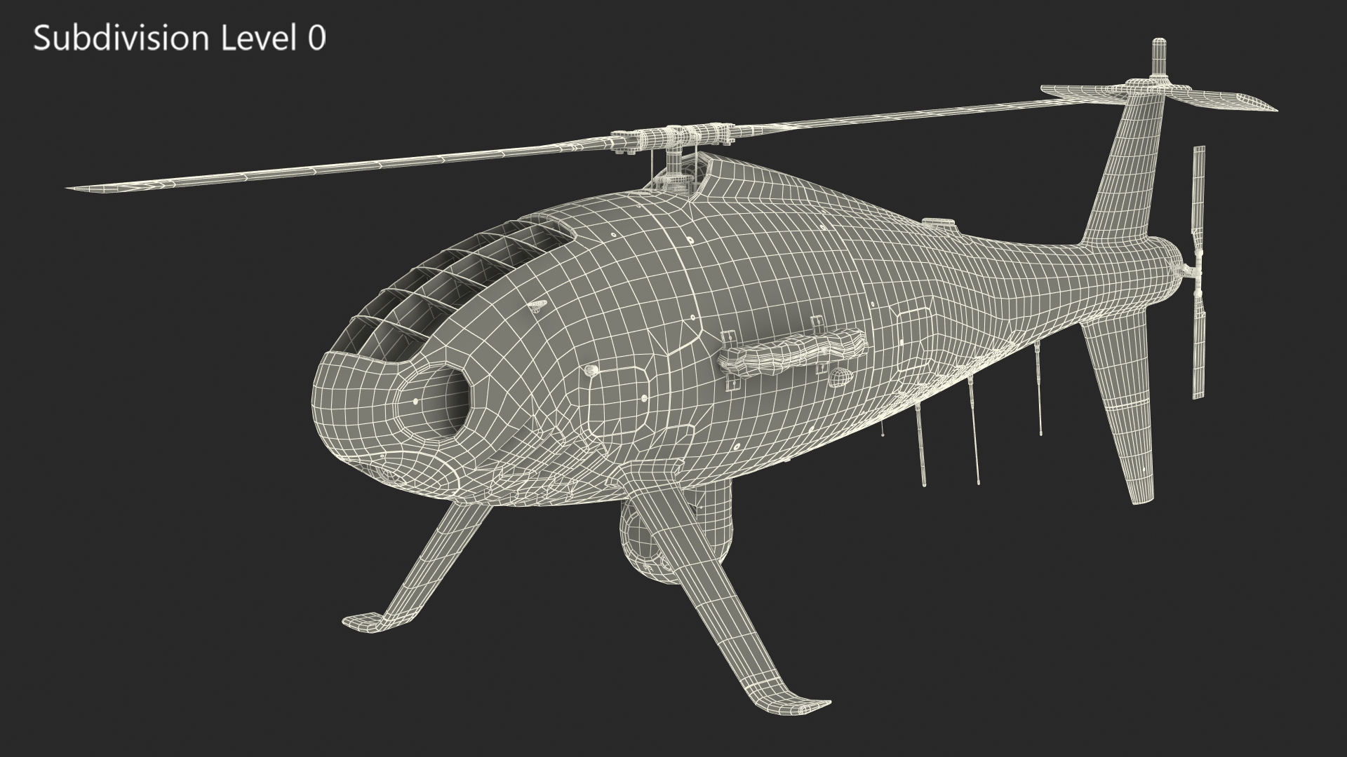 Schiebel Camcopter S100 UAV Coast Guard 3D model