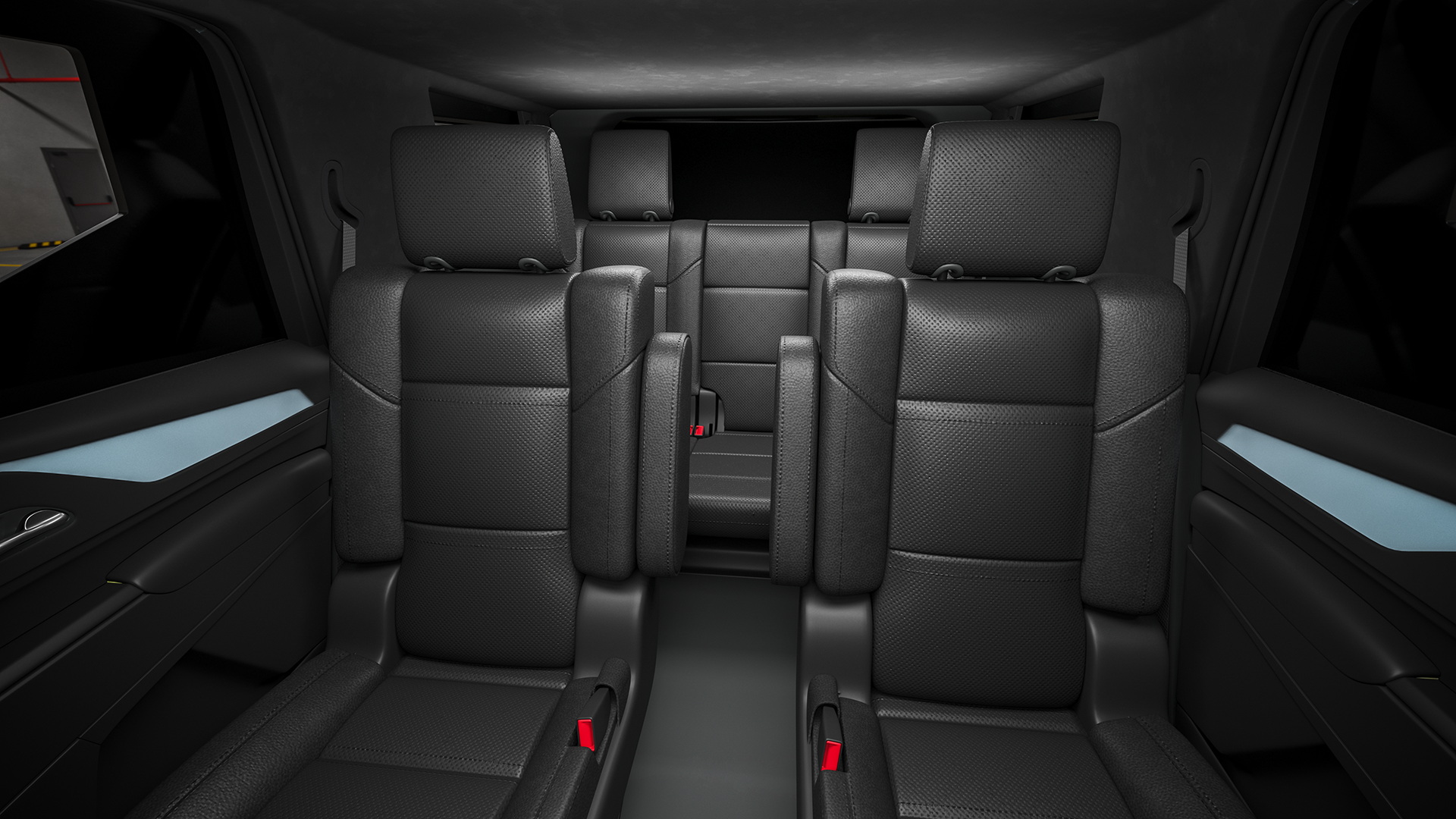 2023 Rezvani Vengeance Armored SUV Camouflage Colored Lights On Rigged for Maya 3D model
